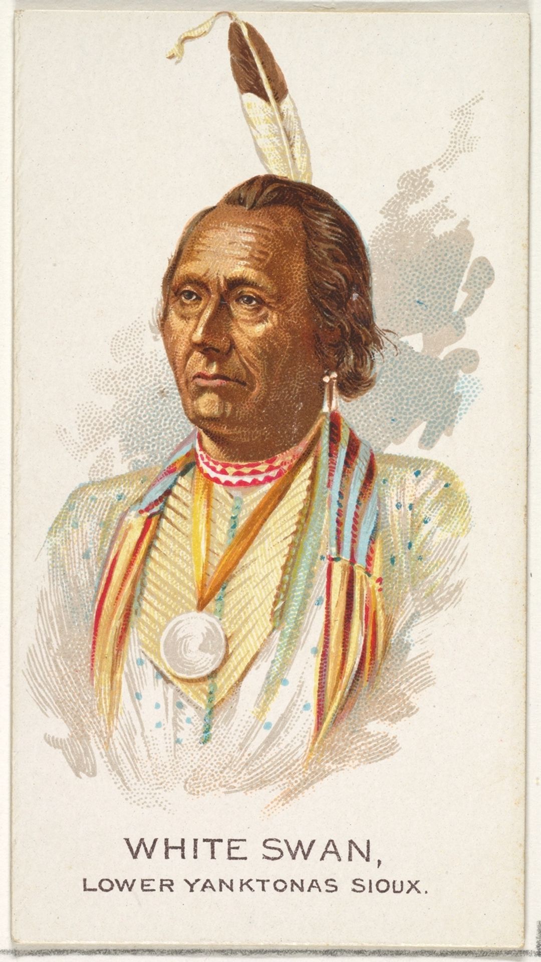 White Swan, Lower Yanktonas Sioux, from the American Indian Chiefs series (N2) for Allen & Ginter Cigarettes Brands by Allen & Ginter