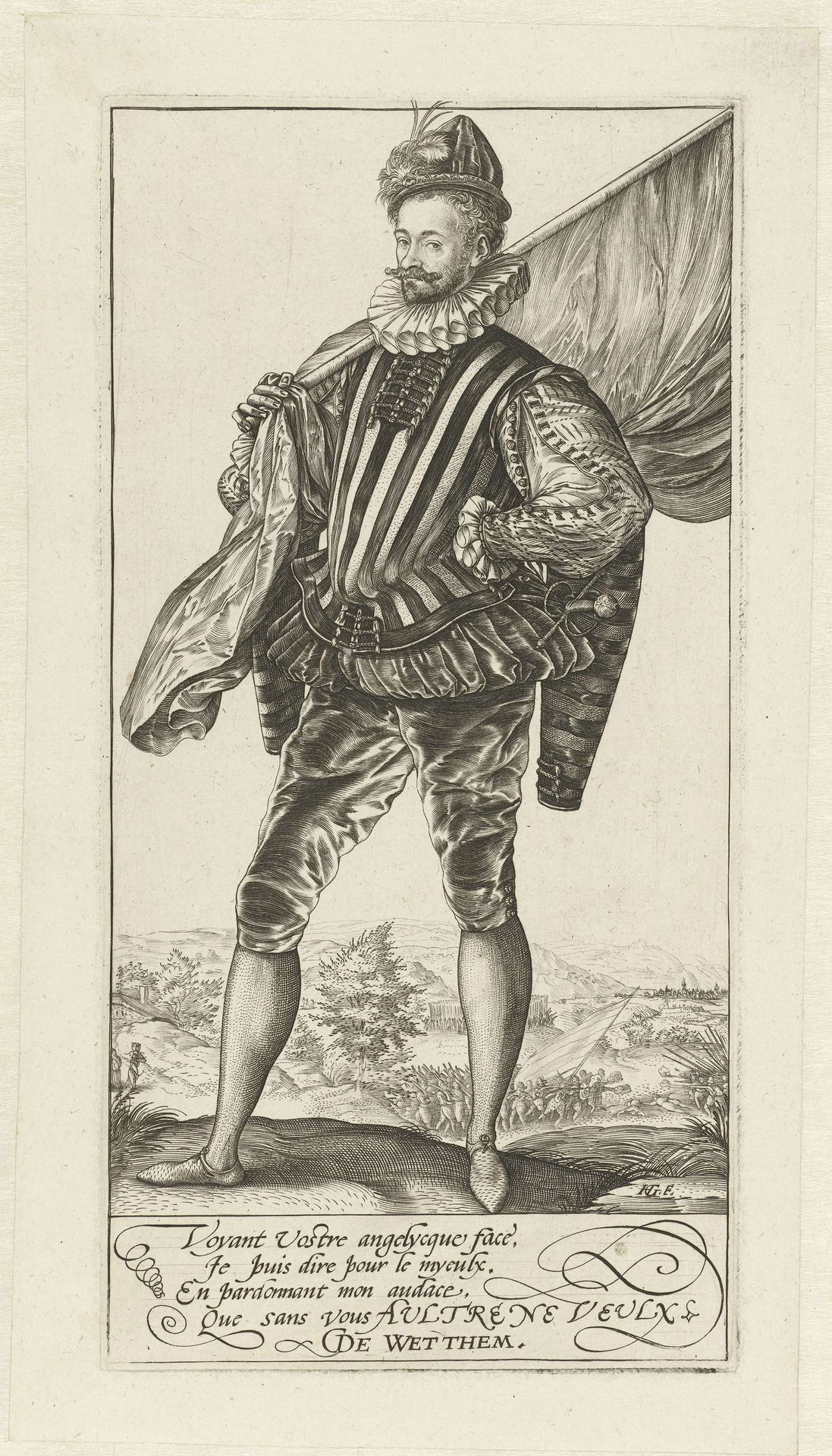 Vaandrig by Hendrick Goltzius