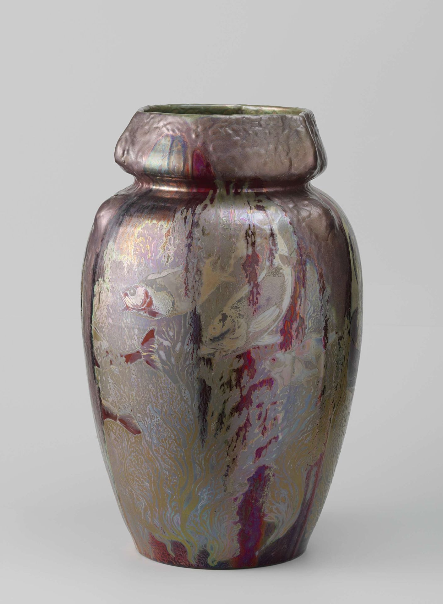 Vase with a Fish Pattern by Clément Massier