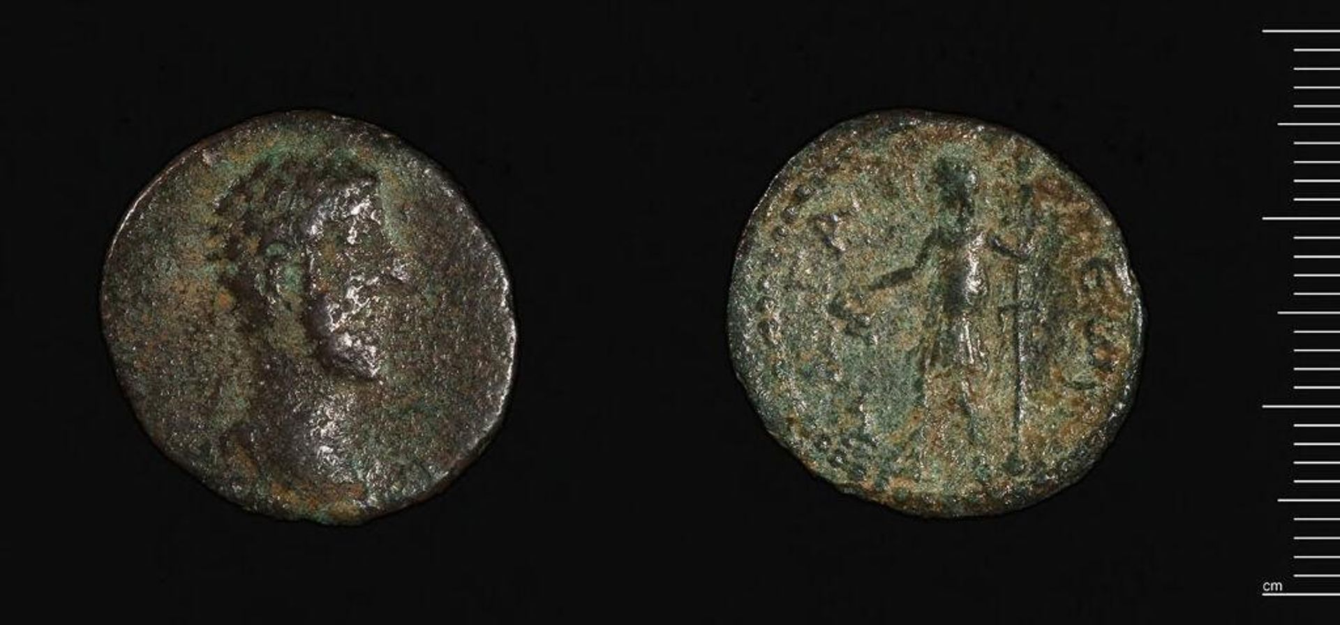 Coin of Megara under Commodus by Commodus