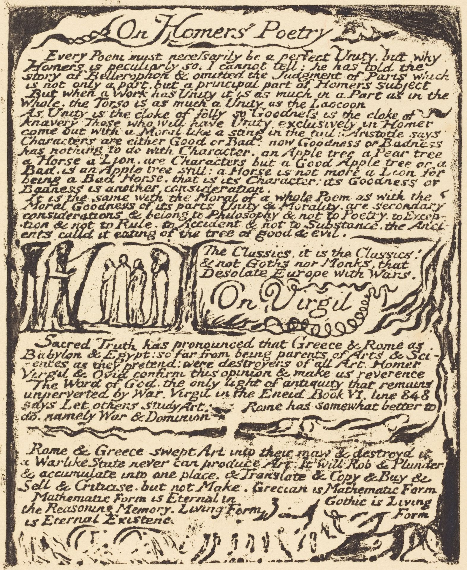 On Homer's Poetry (and) On Virgil by William Blake
