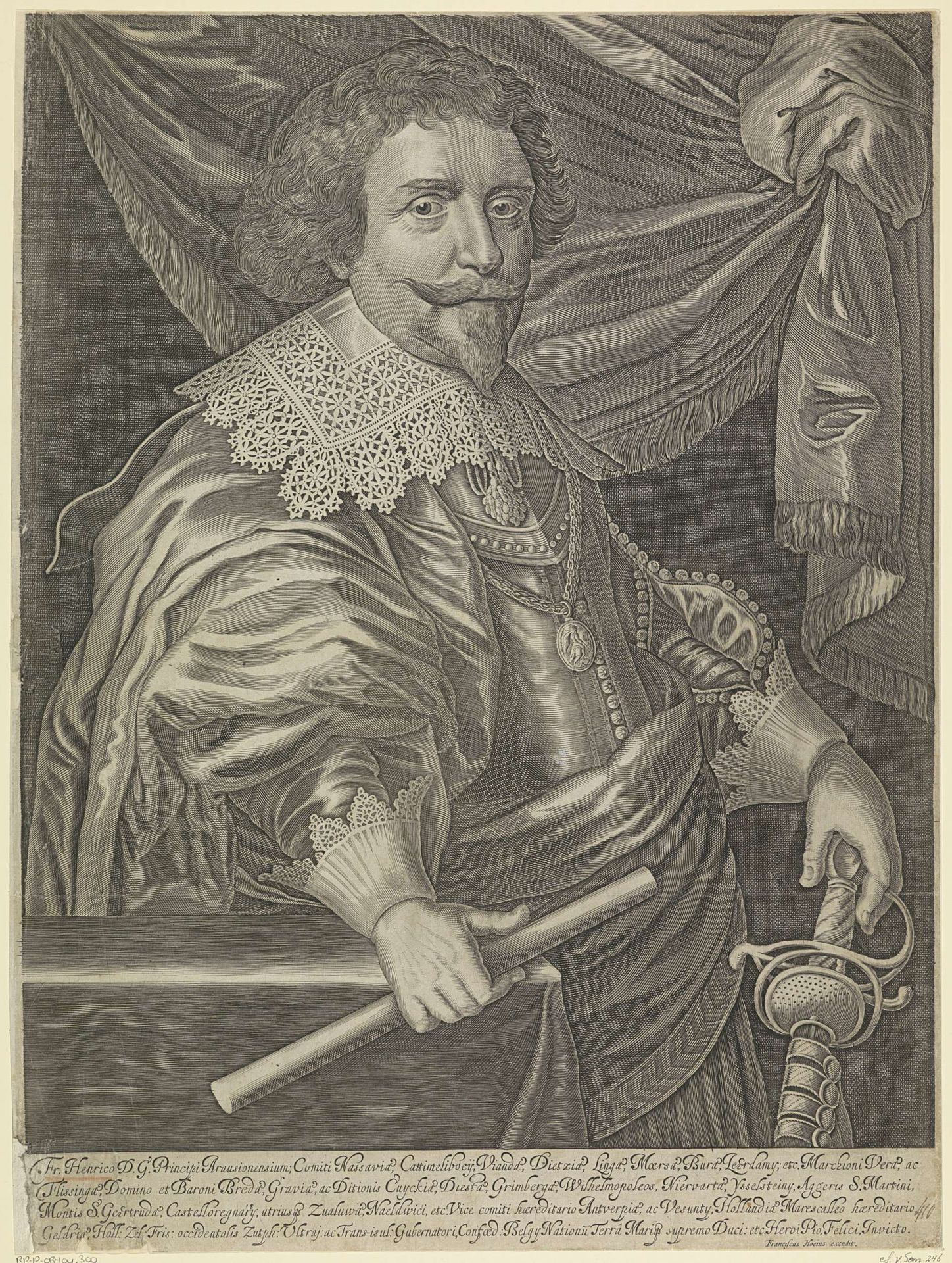 Portret van Frederik Hendrik, prins van Oranje by Anonymous