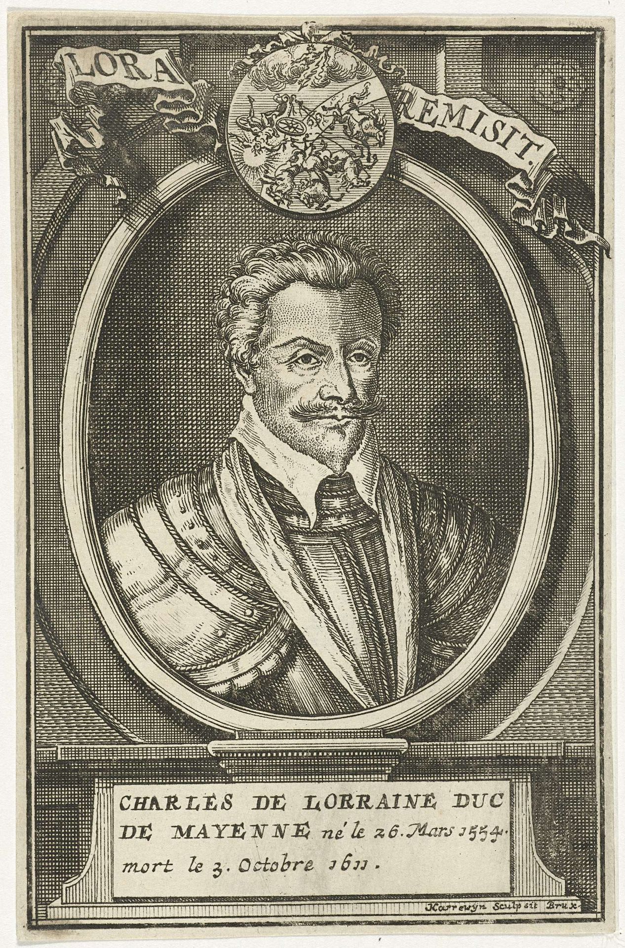 Portret van Charles de Guise duc de Mayenne by Jacobus Harrewijn