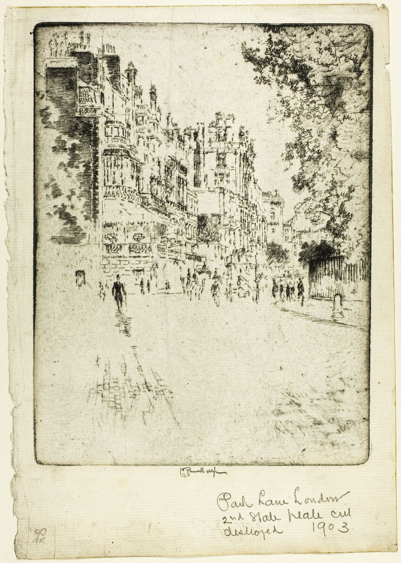 Park Lane by Joseph Pennell