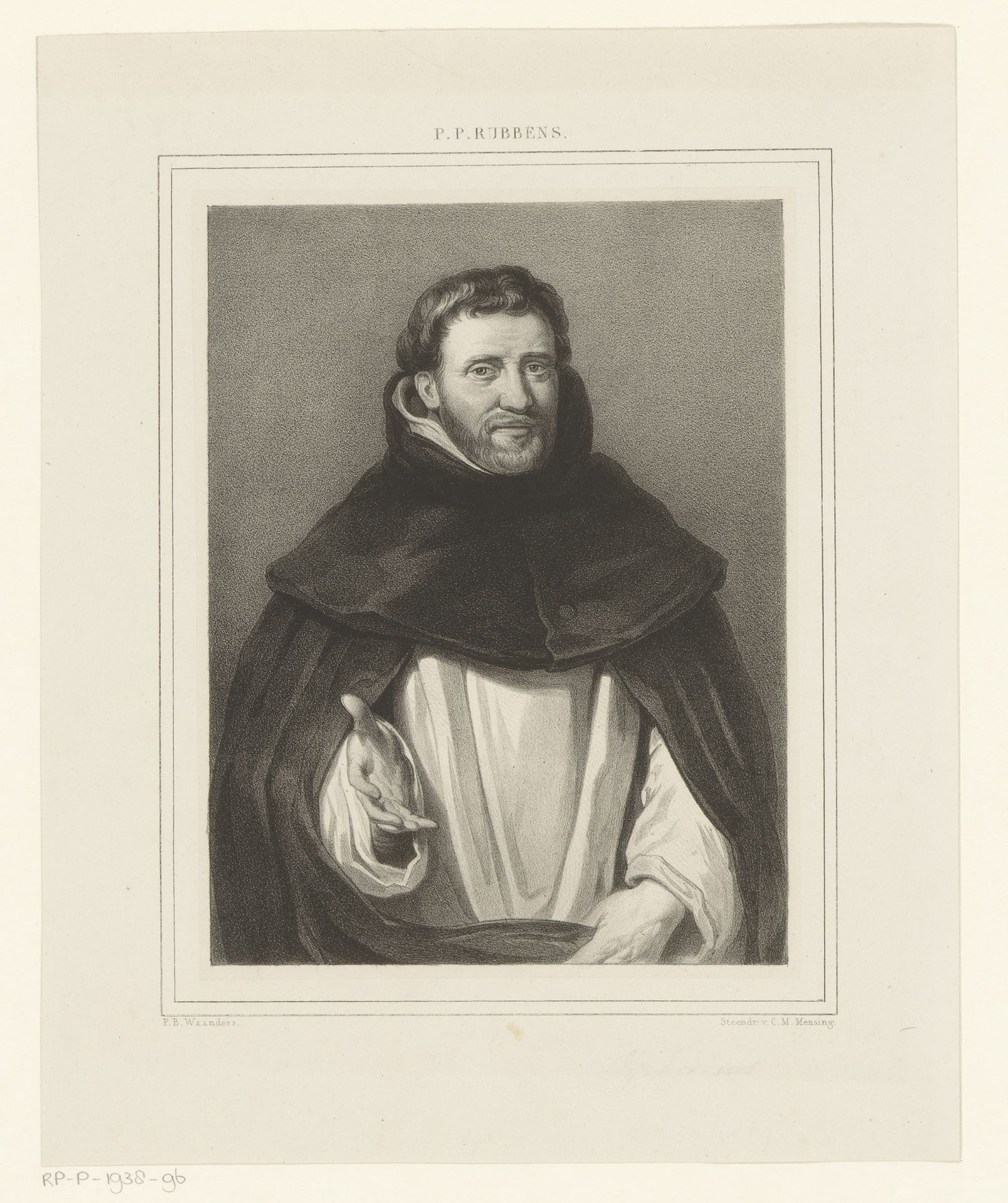Portret van Michael Ophovius by Franciscus Bernardus Waanders