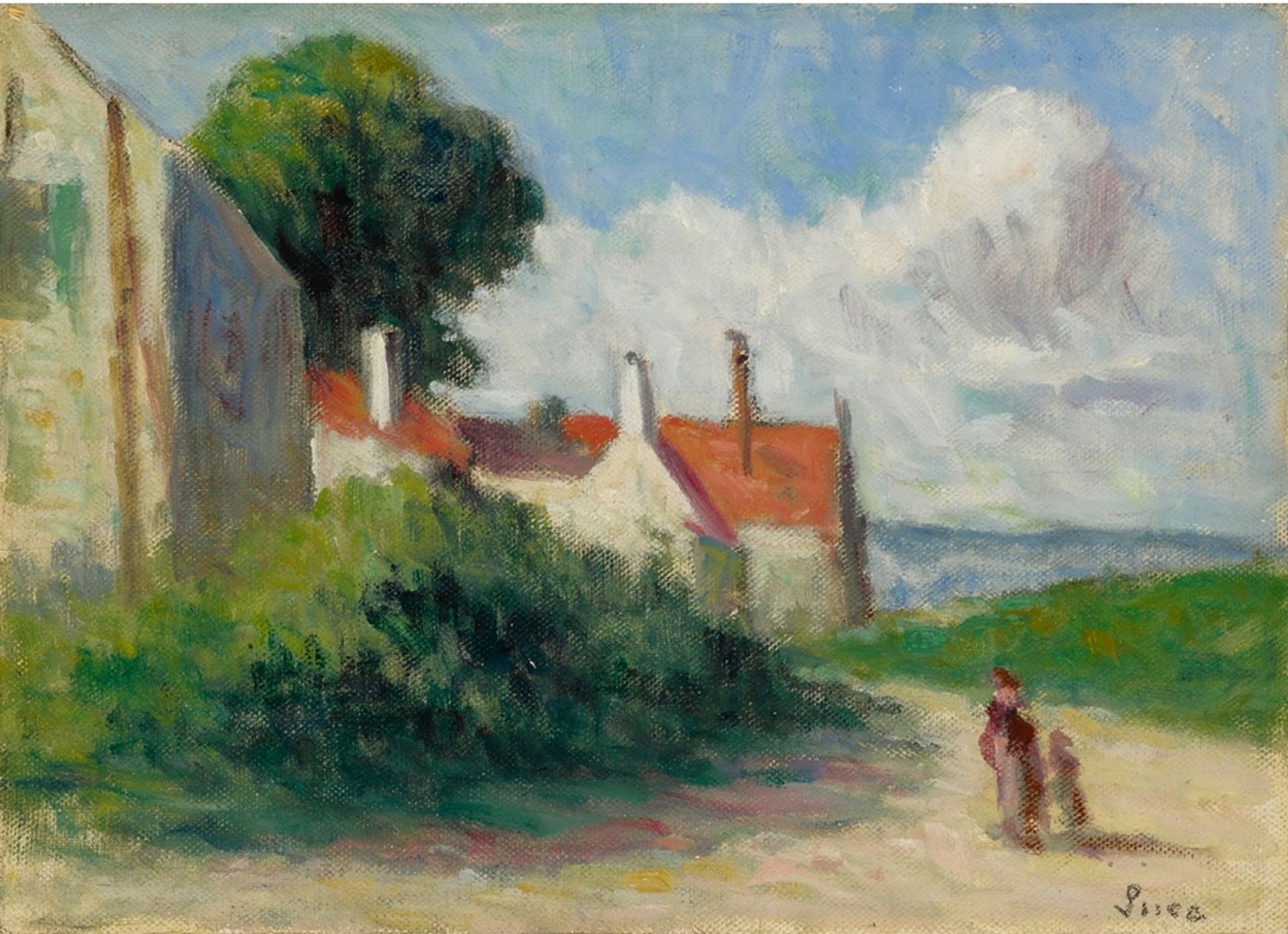 Landscape In Asquin-sous-Vézelay by Maximilien Luce