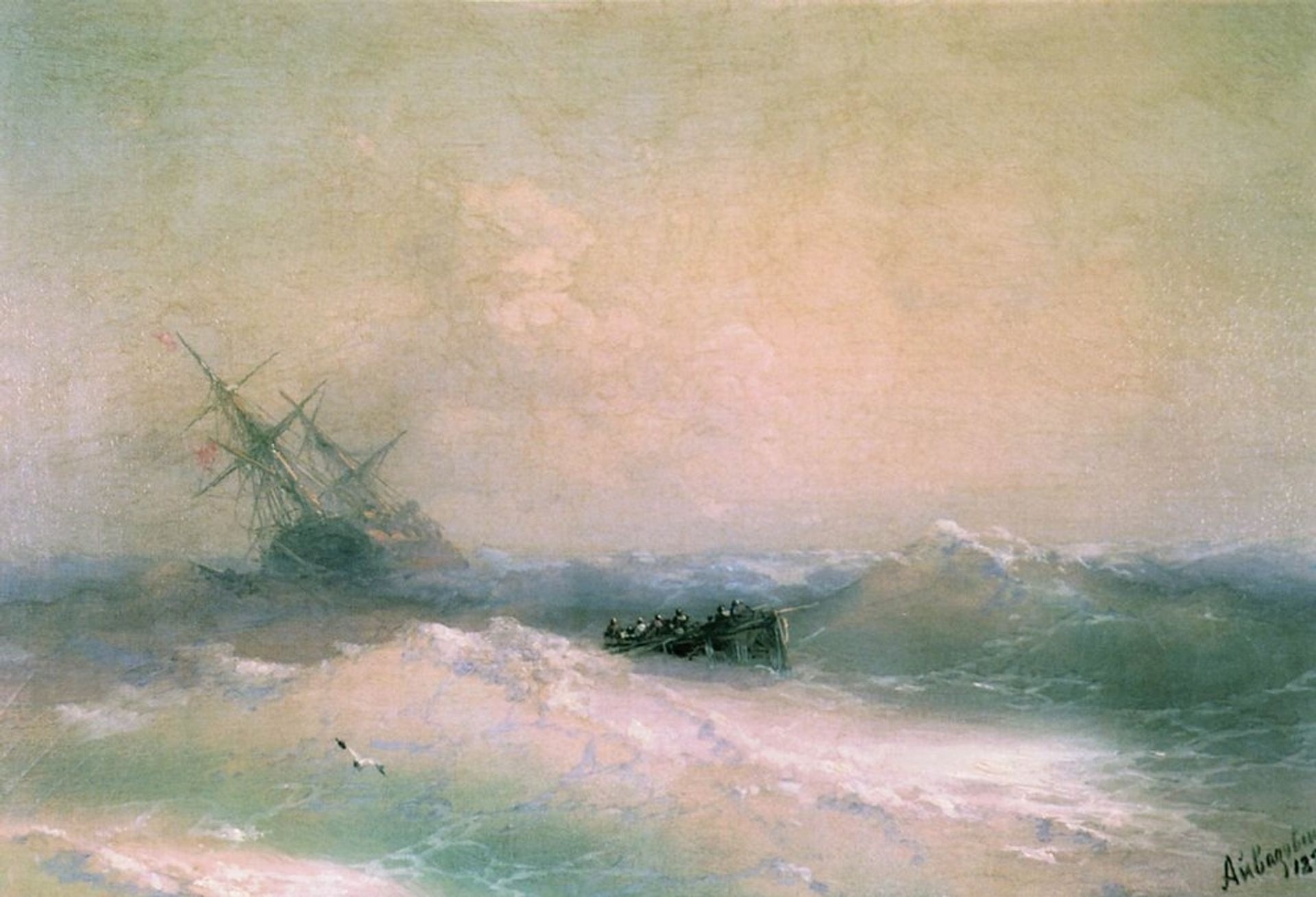 Storm at Sea by Ivan Konstantinovich Aivazovsky