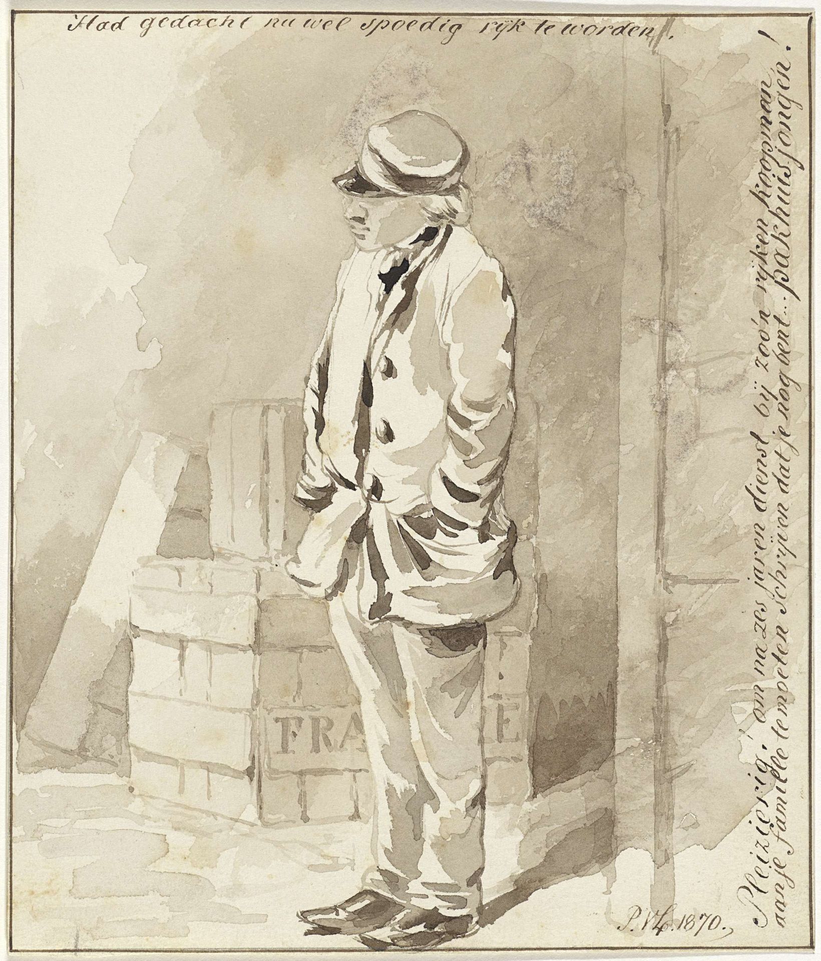 Staande jongeman by Pieter van Loon