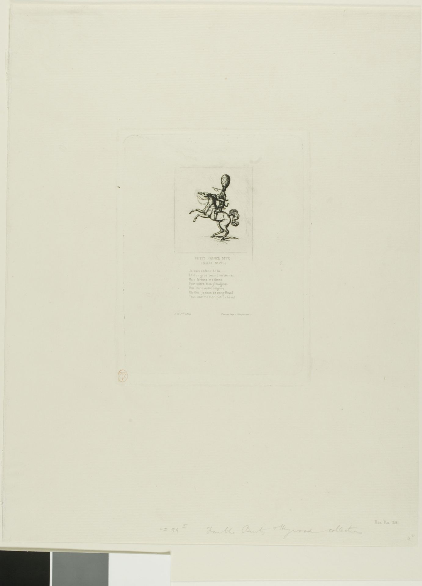 Little Prince Dito by Charles Meryon