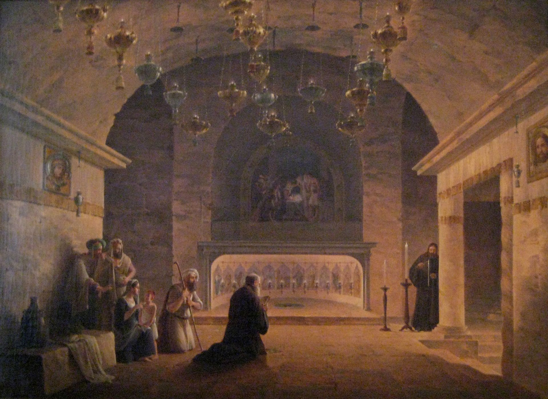 View of Church of the Nativity in 1833 by Maxim Vorobiev