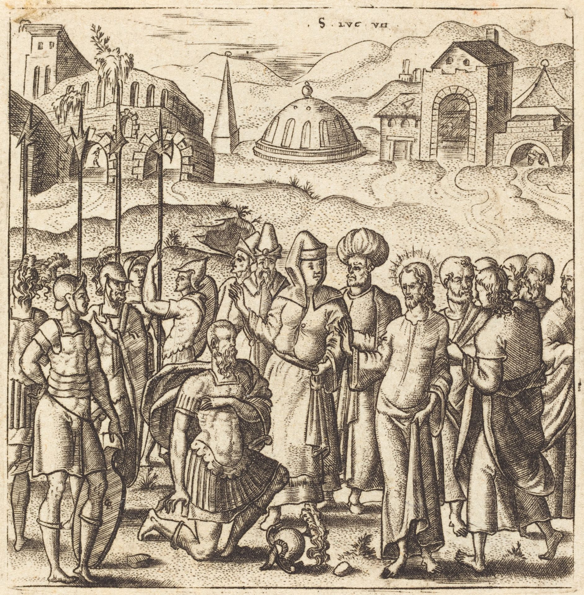 Christ and the Centurion by Léonard Gaultier
