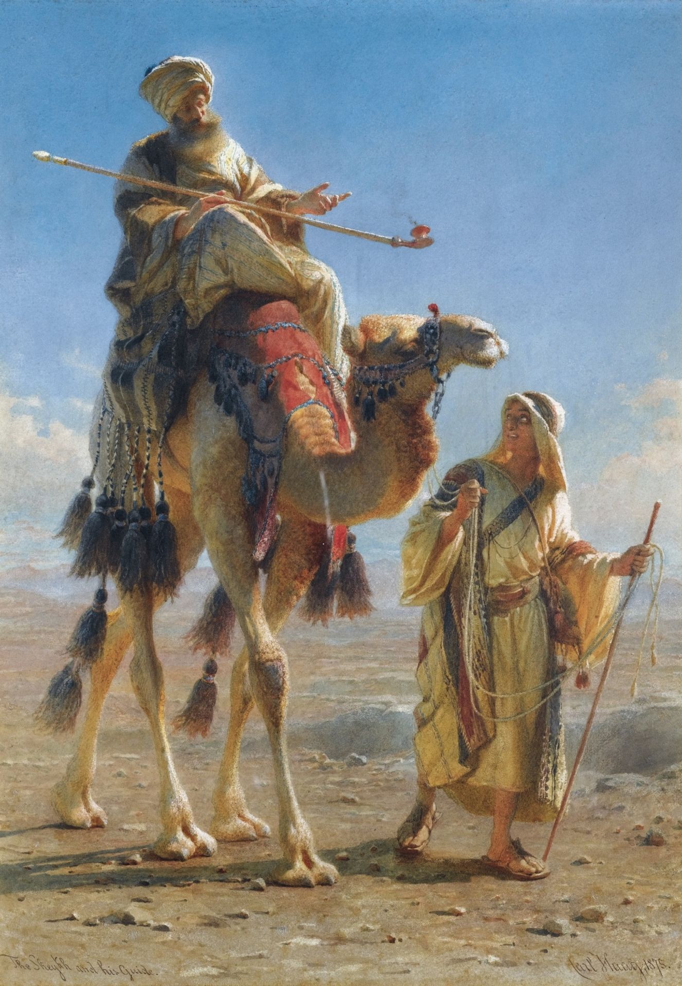 The Sheikh and His Guide by Carl Haag