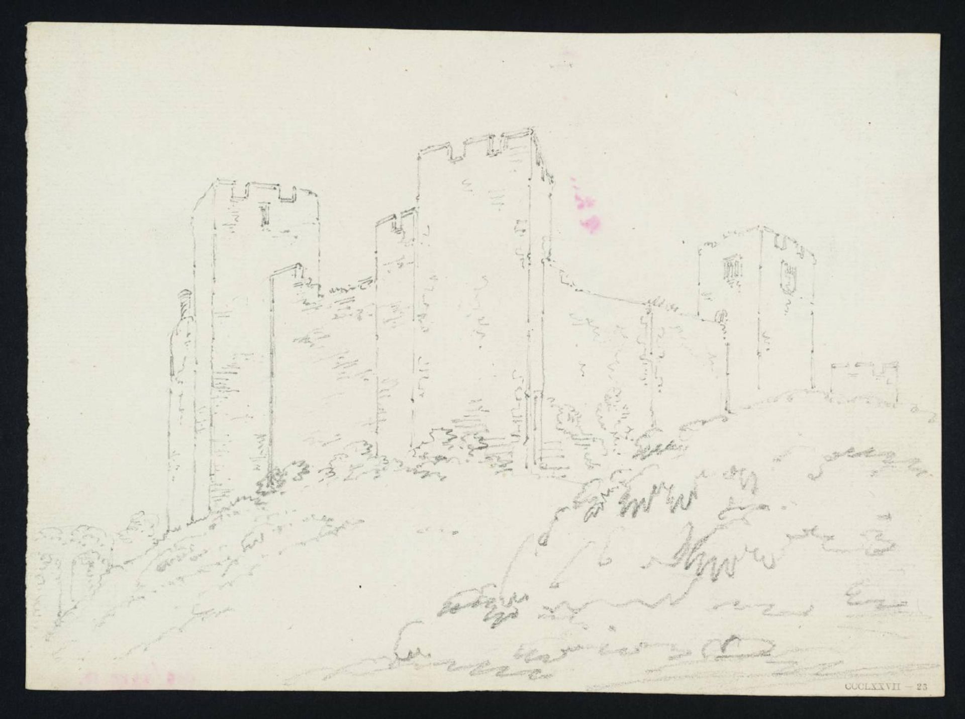 Framlingham Castle, Suffolk by Thomas Girtin