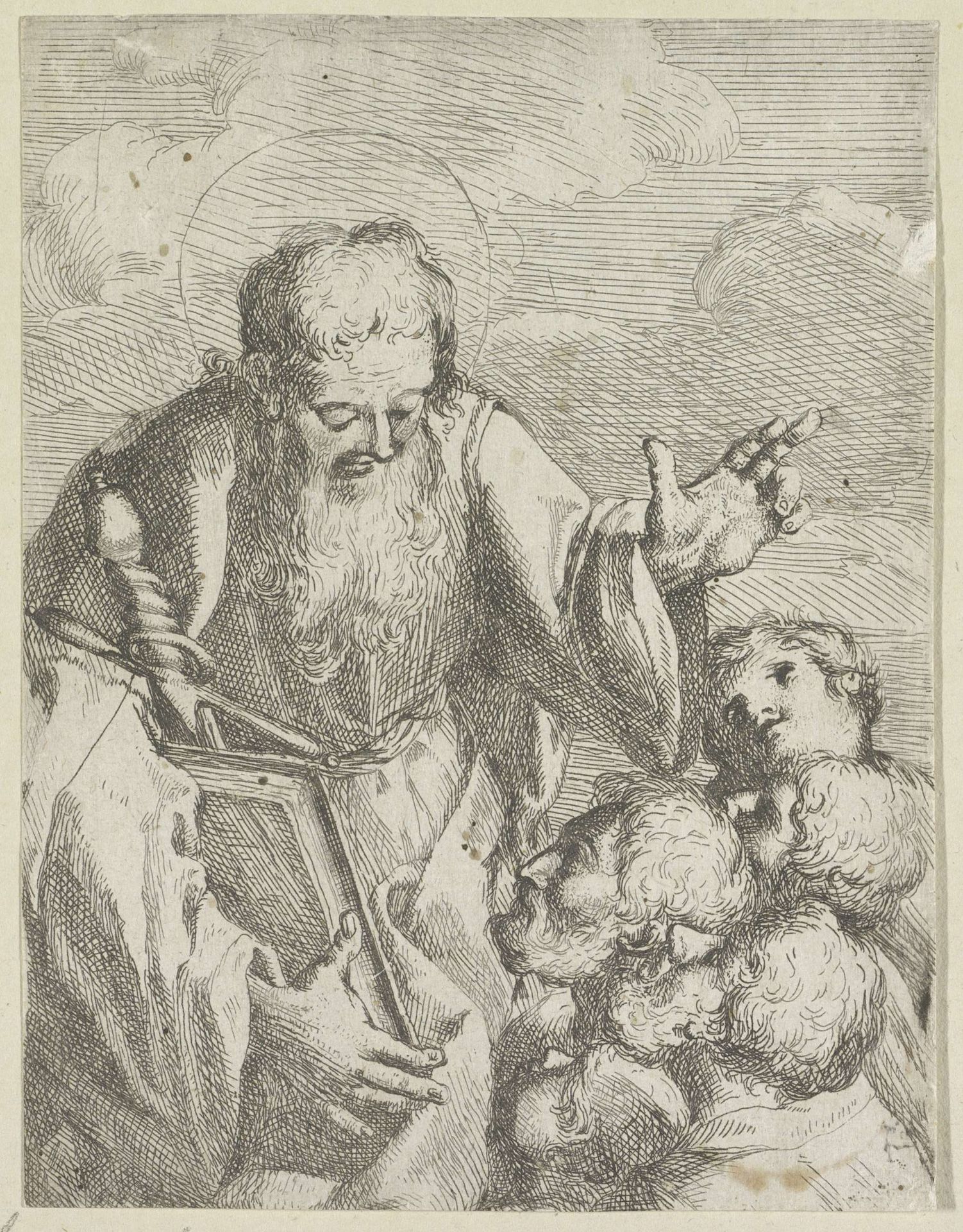 Heilige Paulus spreekt tot volgelingen by Marcantonio Bellavia