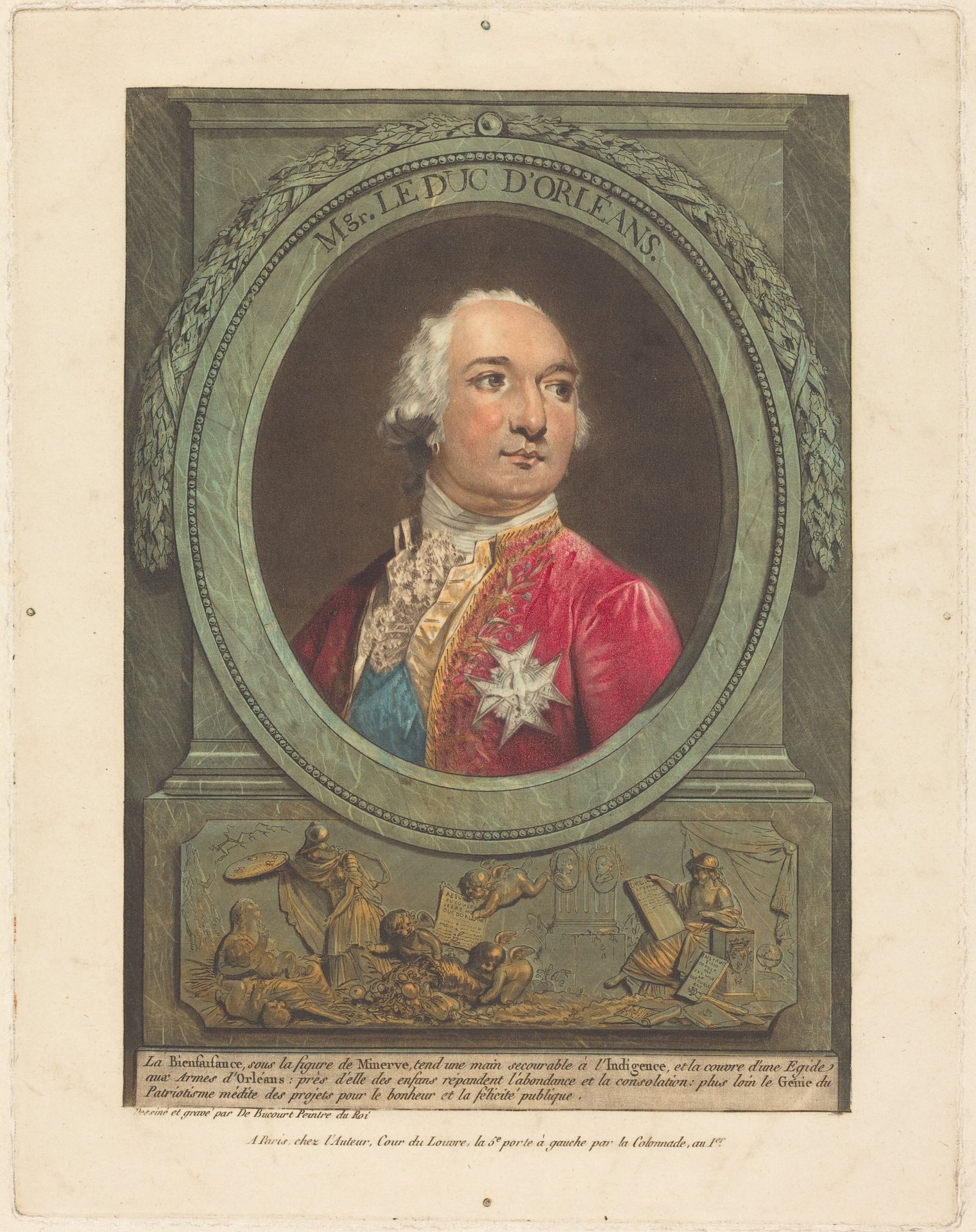 Mgr. Le duc d'Orléans by Louis Philibert Debucourt