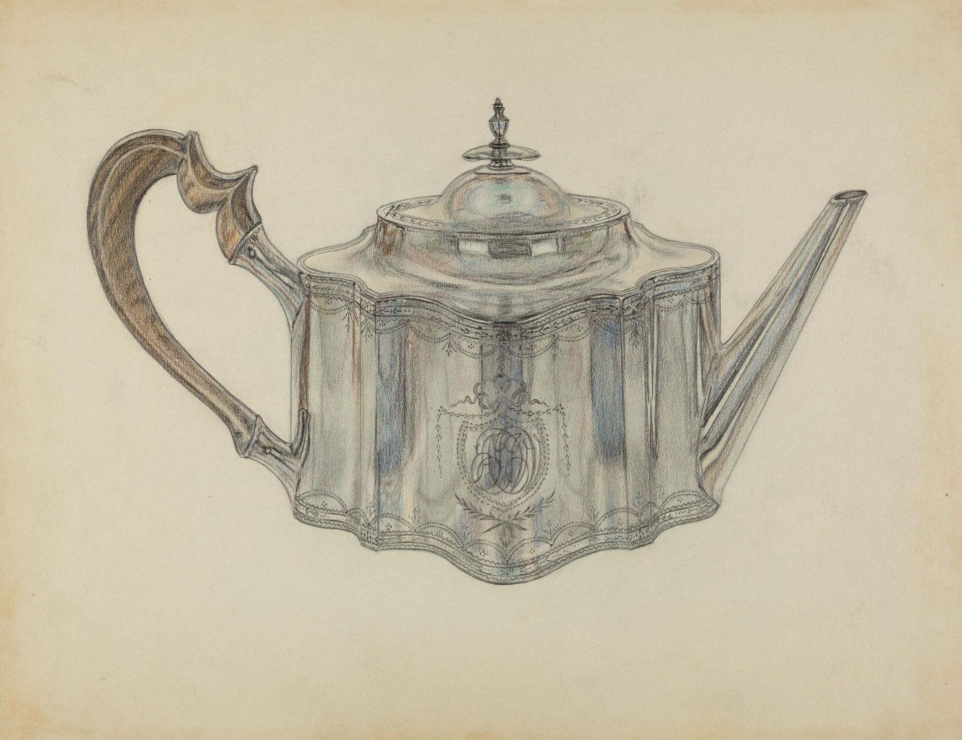 Silver Teapot by Frank Fumagalli