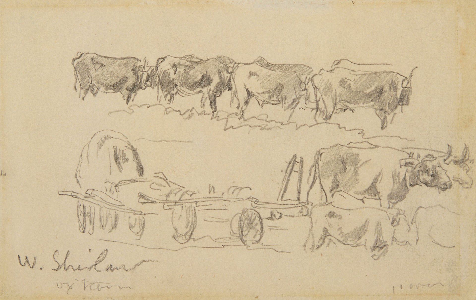 Sketch made on Indian Reservation by Walter Shirlaw