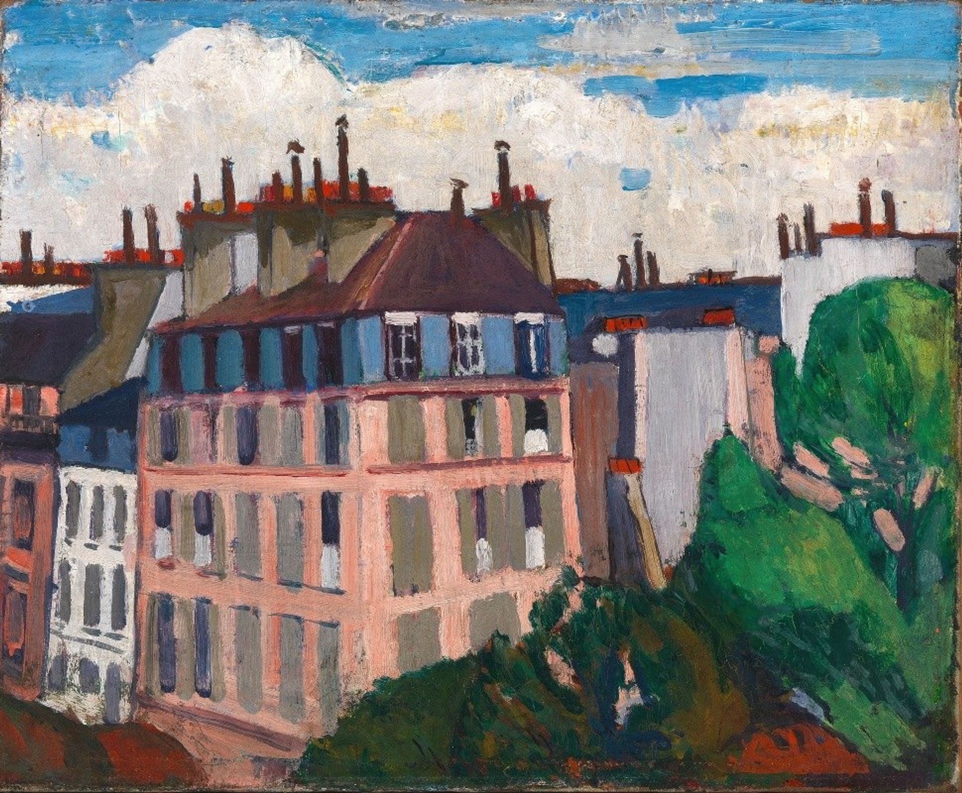 Rooftops, Paris by Henry Lyman Saÿen