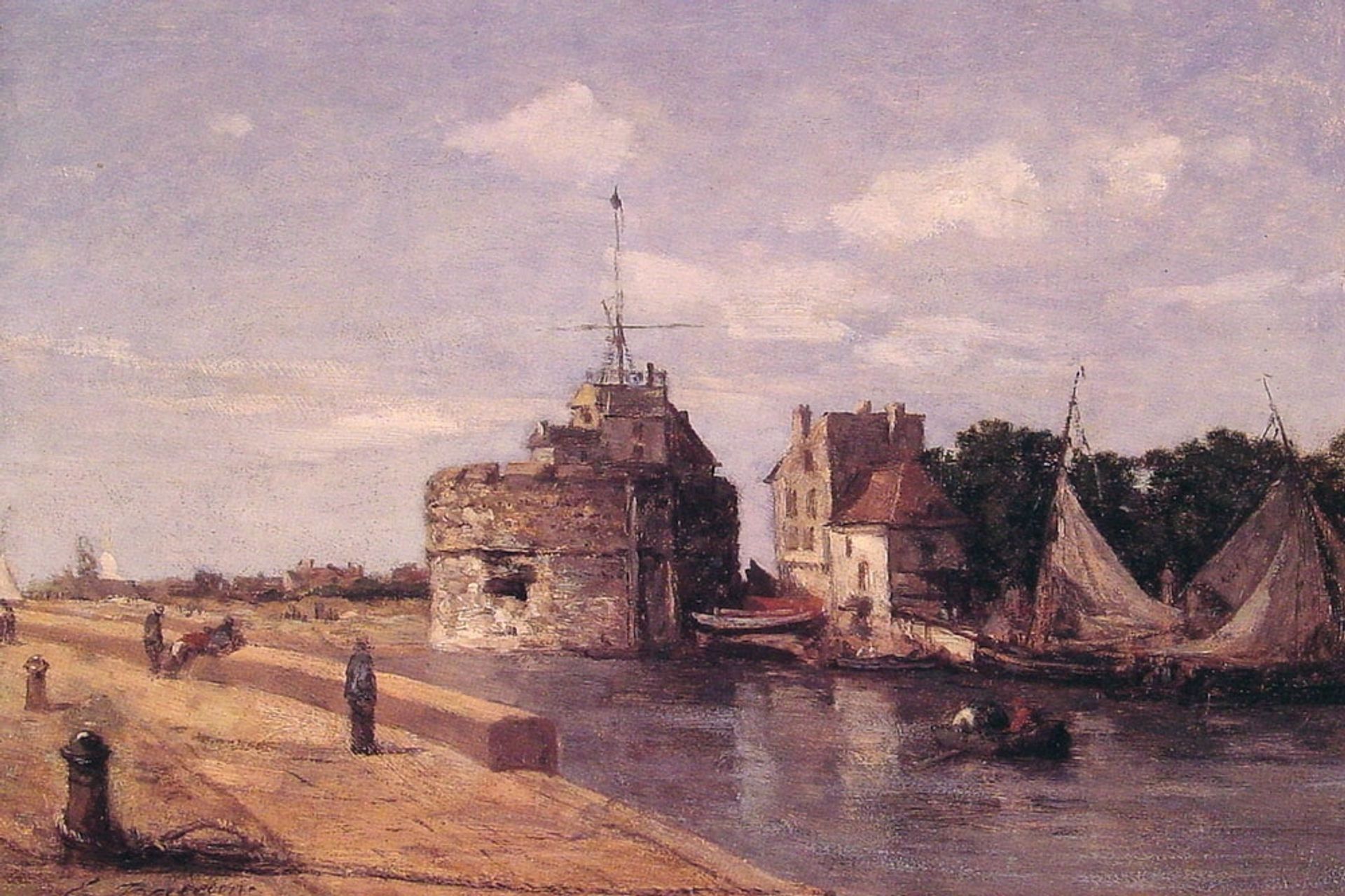 Le Havre, Francais tower by Eugène Boudin
