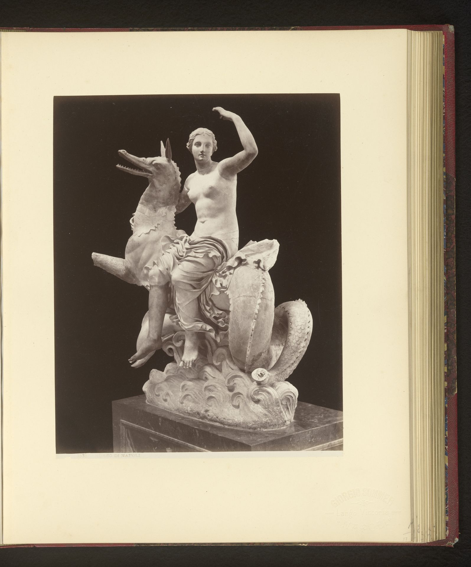 Sculptur Nereide su pistrice by Giorgio Sommer