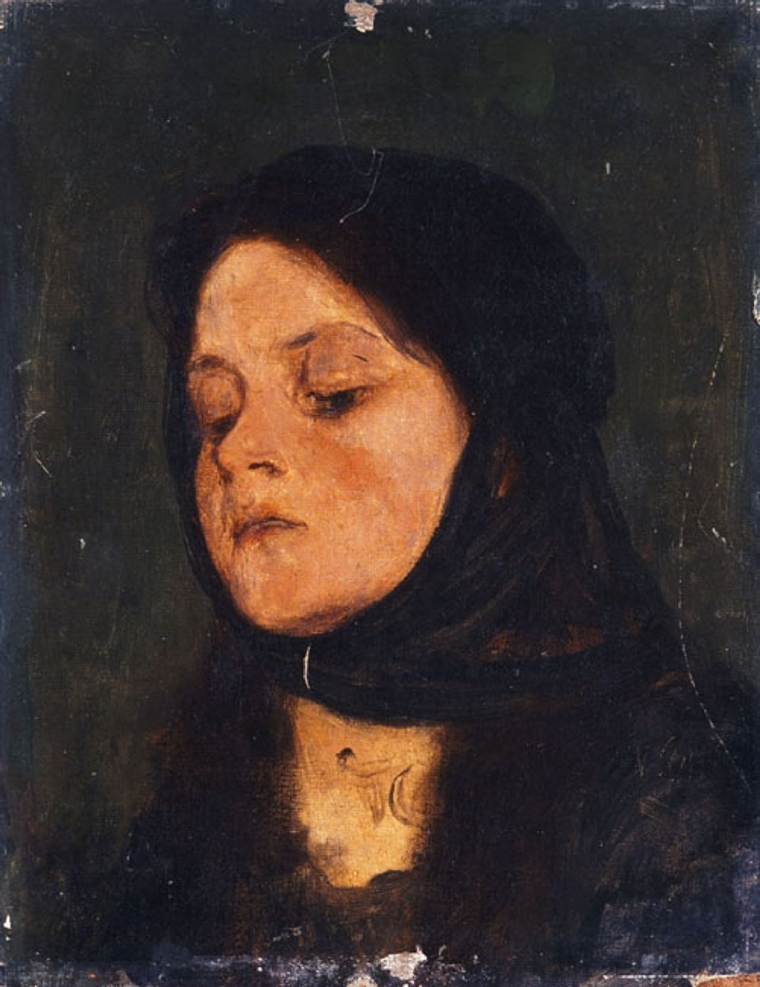 Portrait of a girl by Nikolaos Gyzis