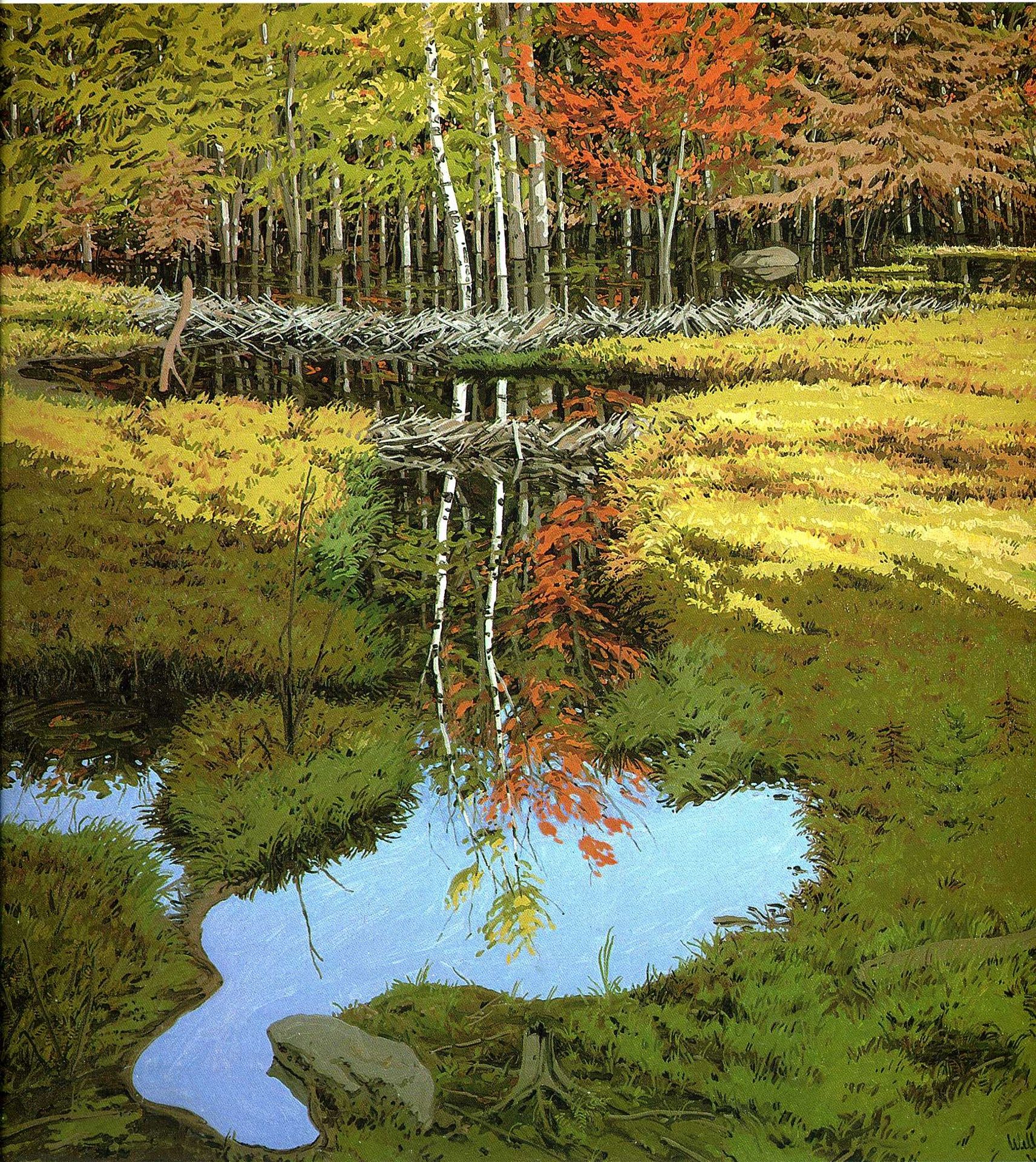 New Dams in Meadow by Neil Welliver