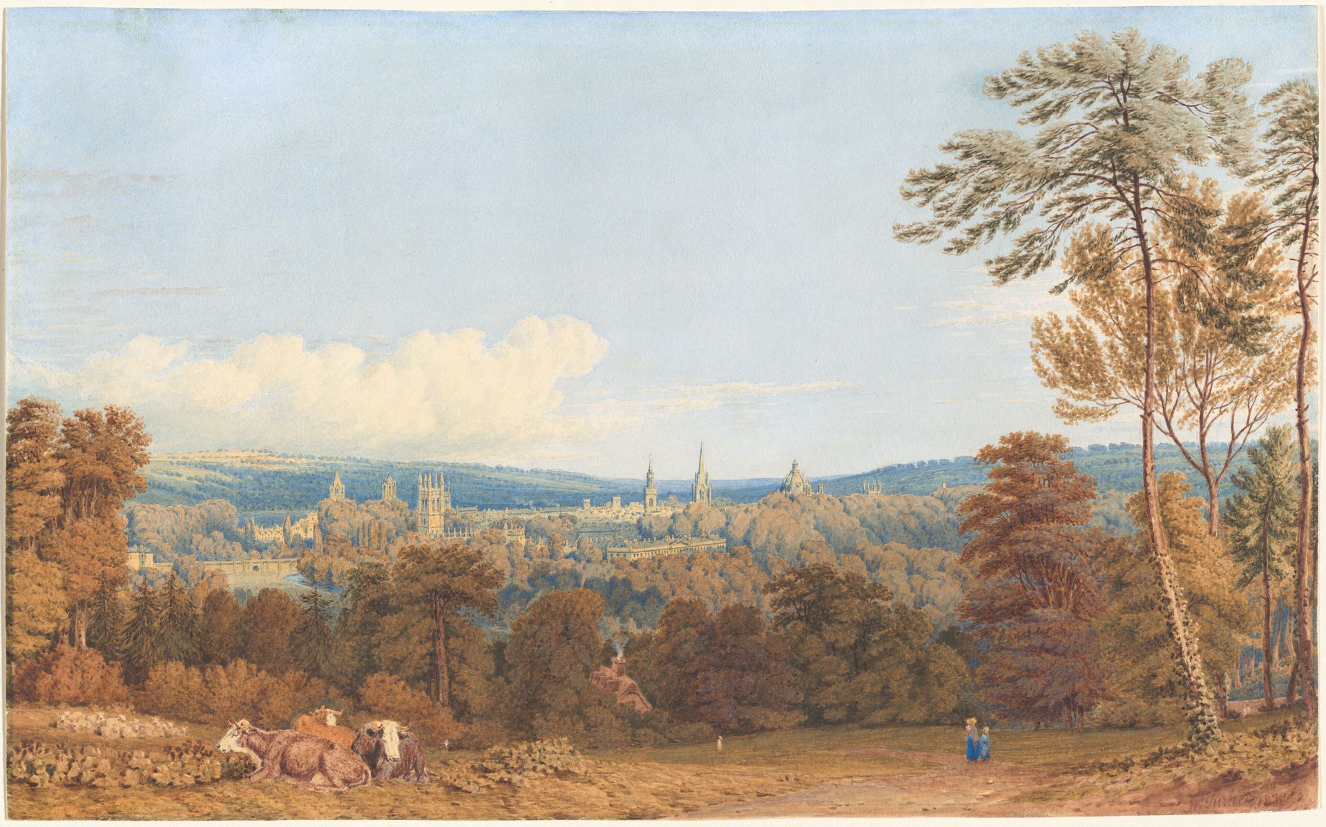 View of Oxford from Headington Hill by William Turner of Oxford