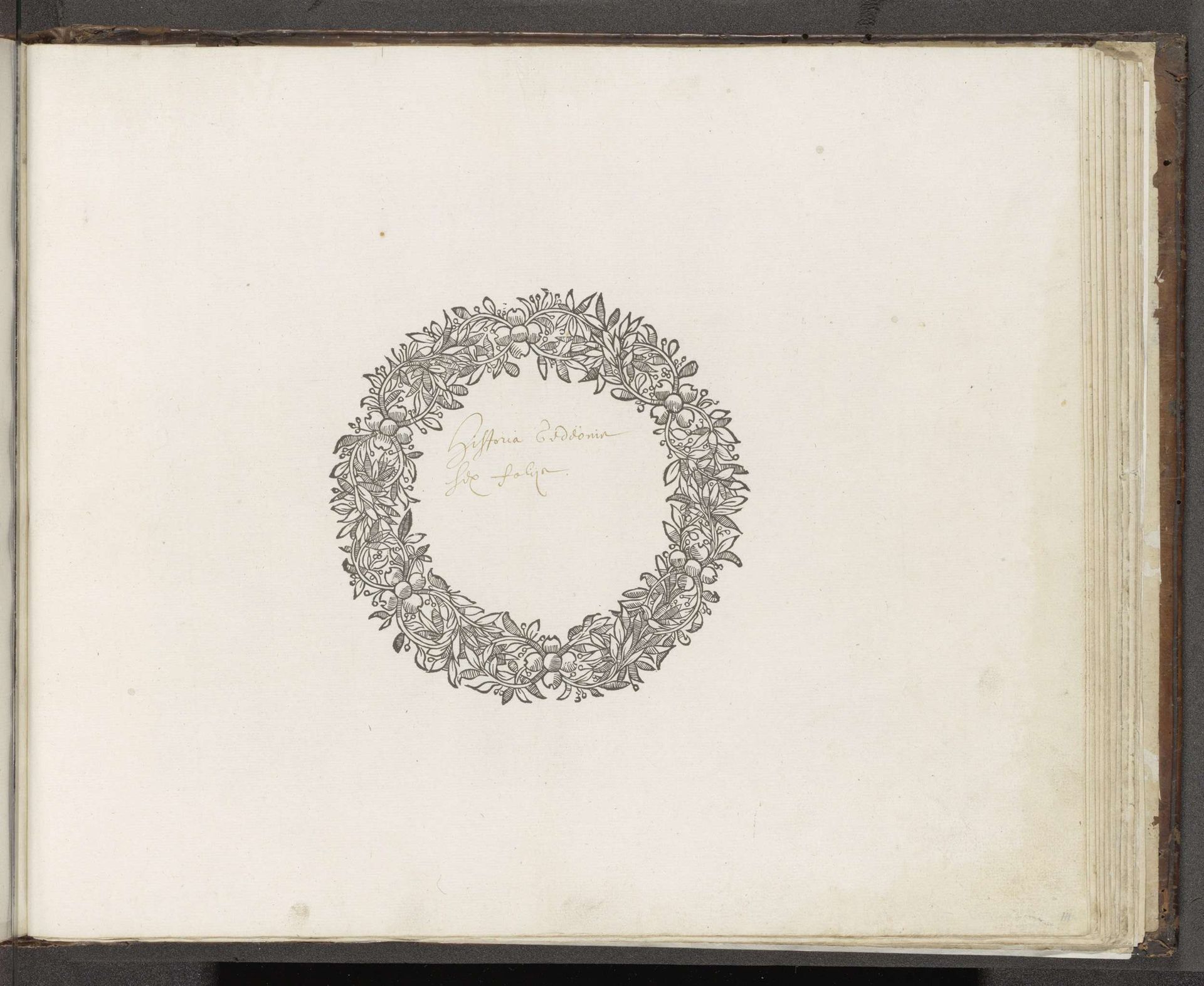 Ornamentele bloemenkrans by Anonymous