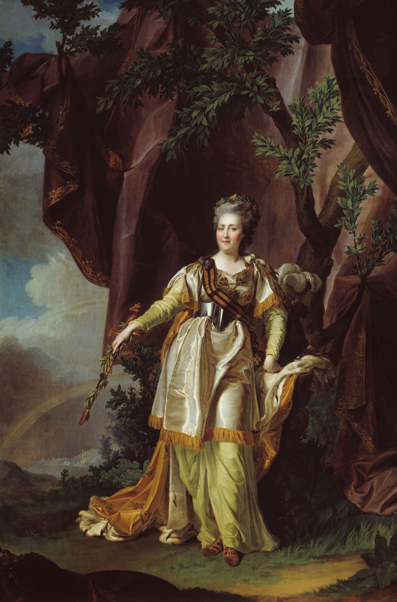 Portrait of Greate russian empress Catherine II by Dmitry Levitzky
