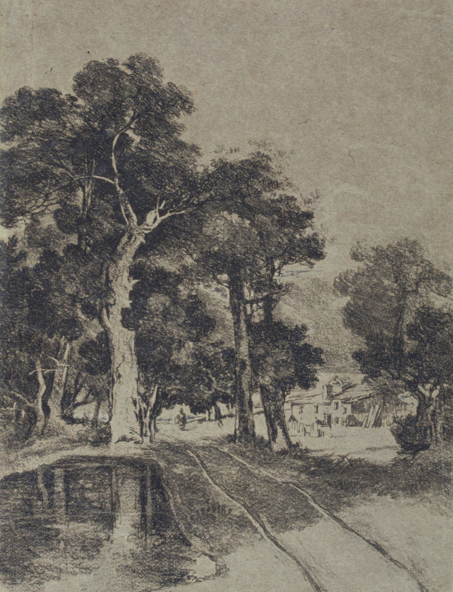 Wooded Landscape by François Louis Thomas Francia