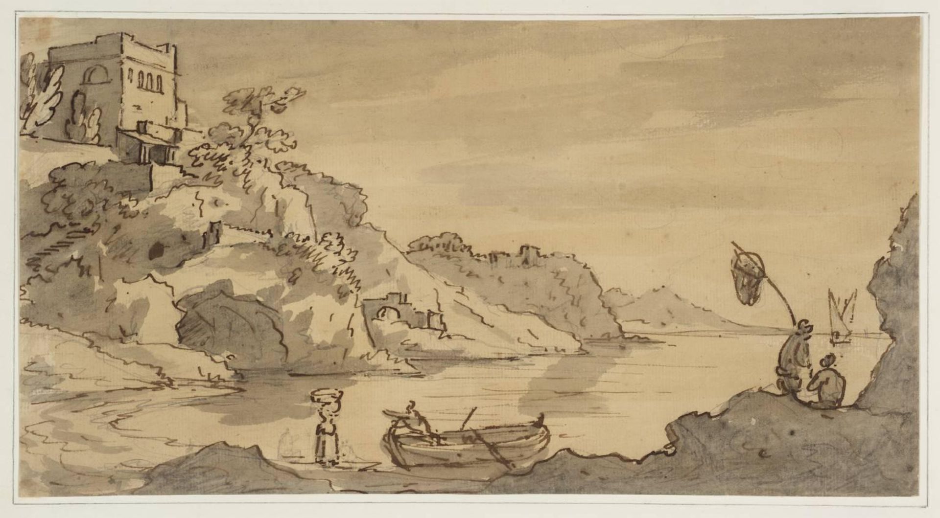 Composition: Scene on the Coast by William Marlow