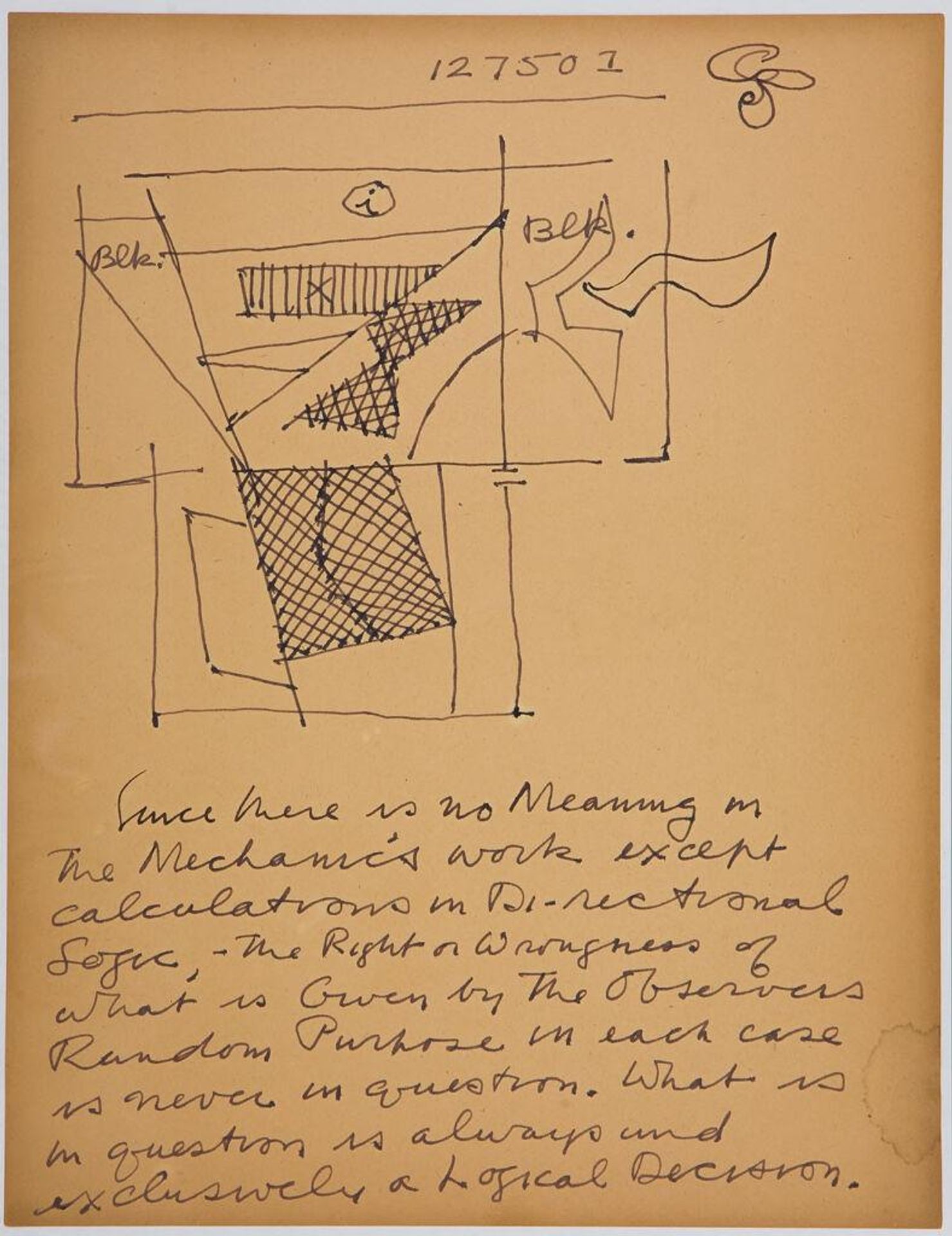 Art Theory Text with Color Diagram by Stuart Davis