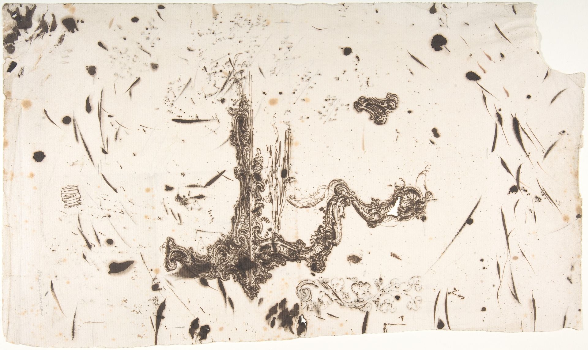 Design for a Baroque Style Chair by Anonymous
