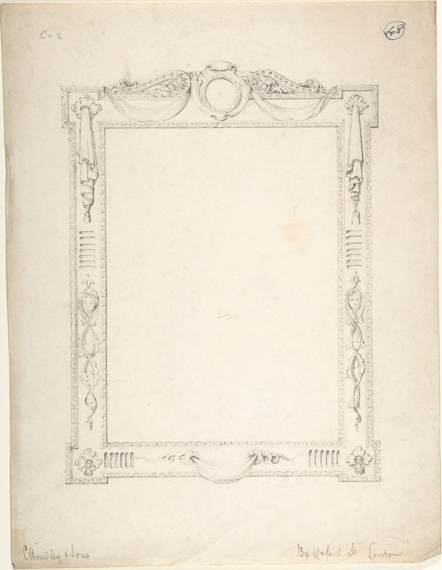 Design for a Frame by Charles Hindley and Sons