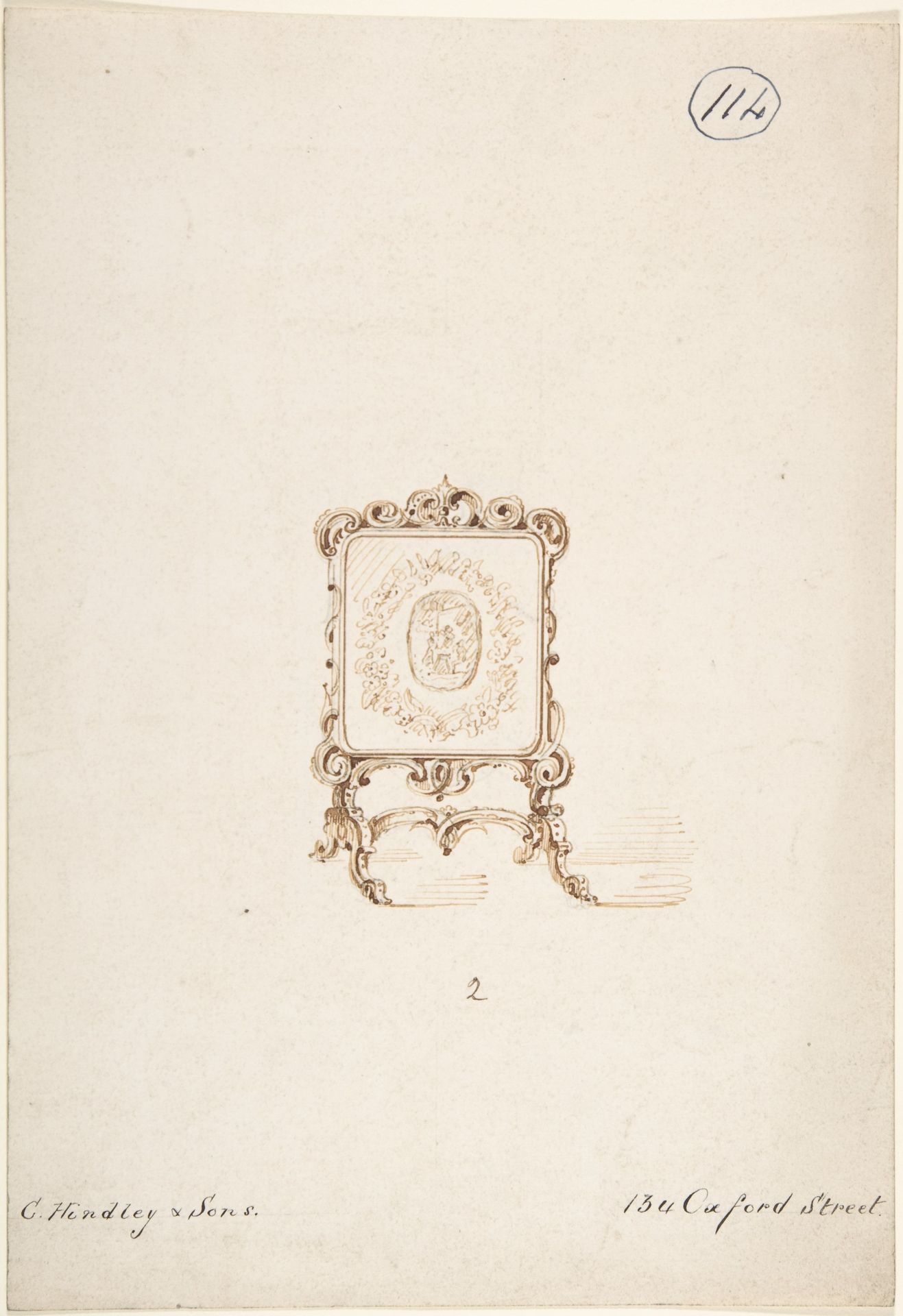 Design for a Screen by Charles Hindley and Sons
