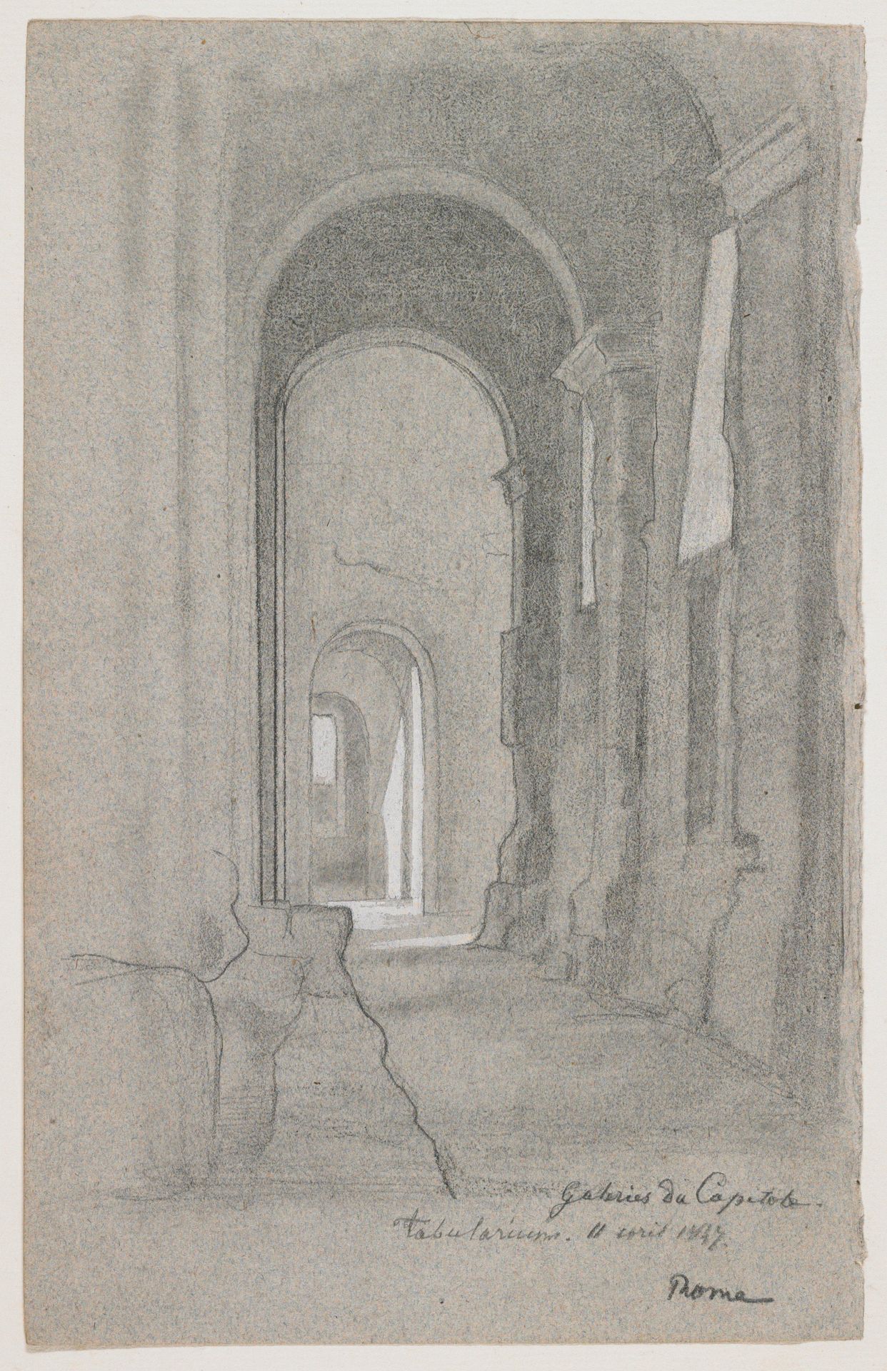 View of the Tabularium by Louis-Georges Brillouin