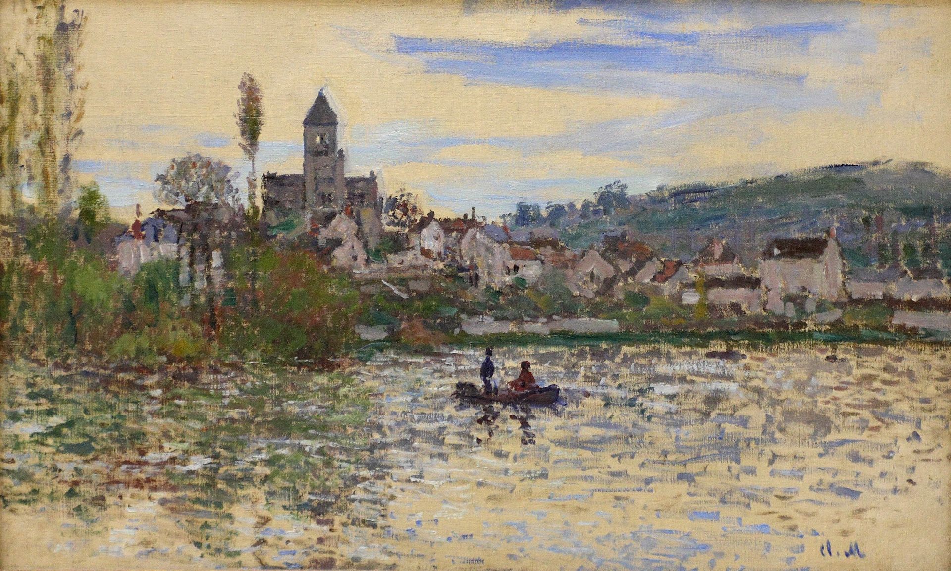 The Seine at Vetheuil by Claude Monet