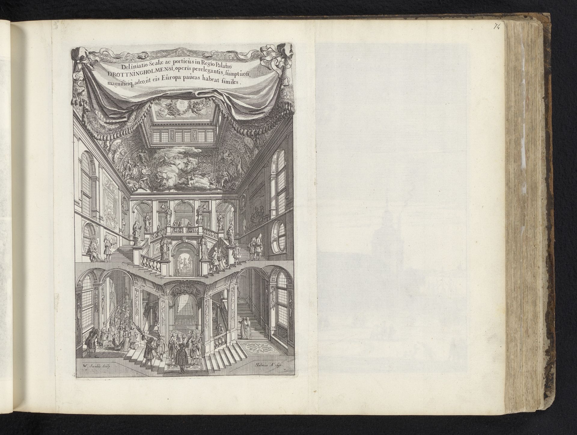 Trappenhuis in slot Drottningholm by Willem Swidde