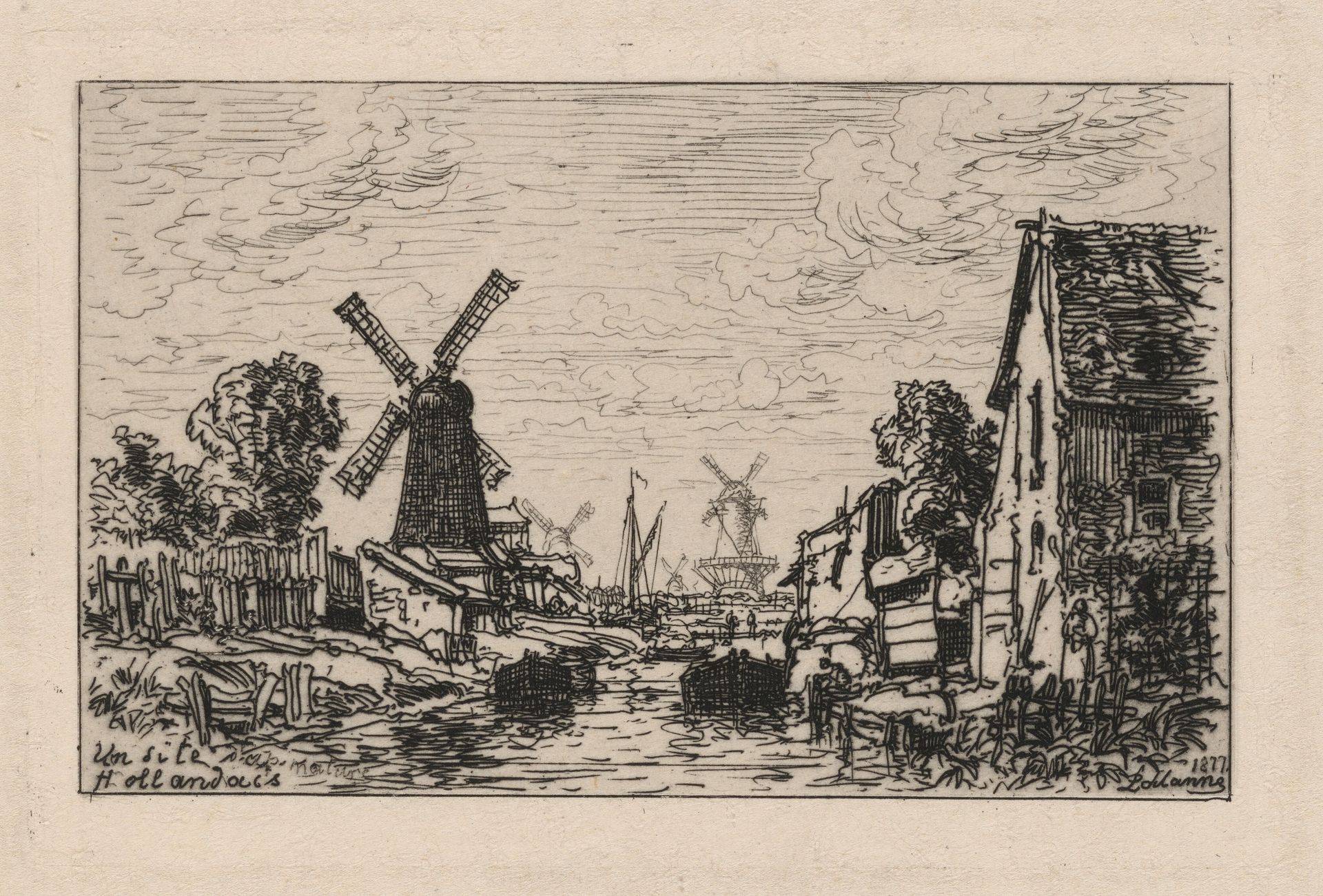 Un Site Hollandais (A Zaandam) by Maxime Lalanne
