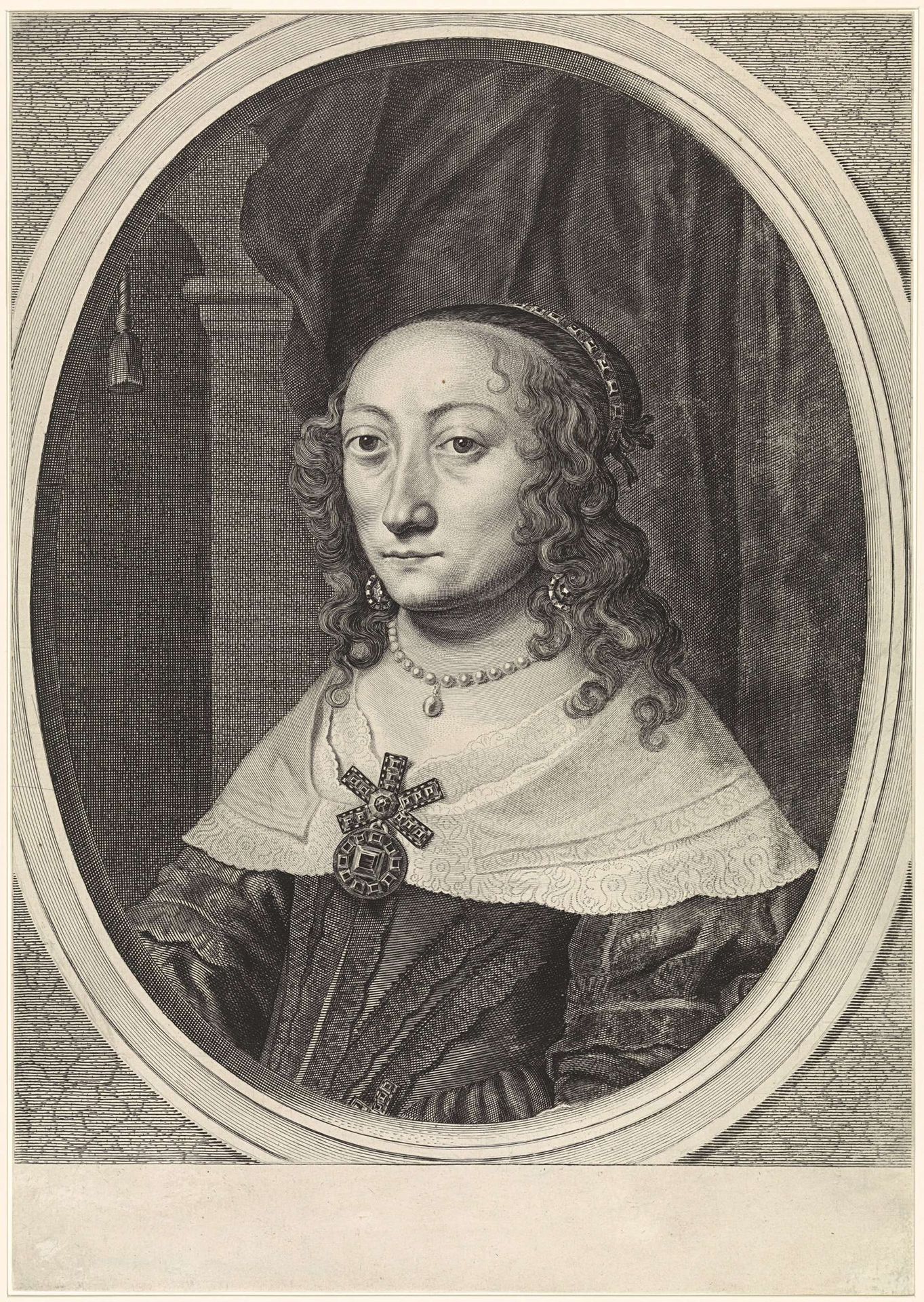 Portret van Catherina Charlotta, paltsgravin van Palts-Neuburg by Theodor Matham