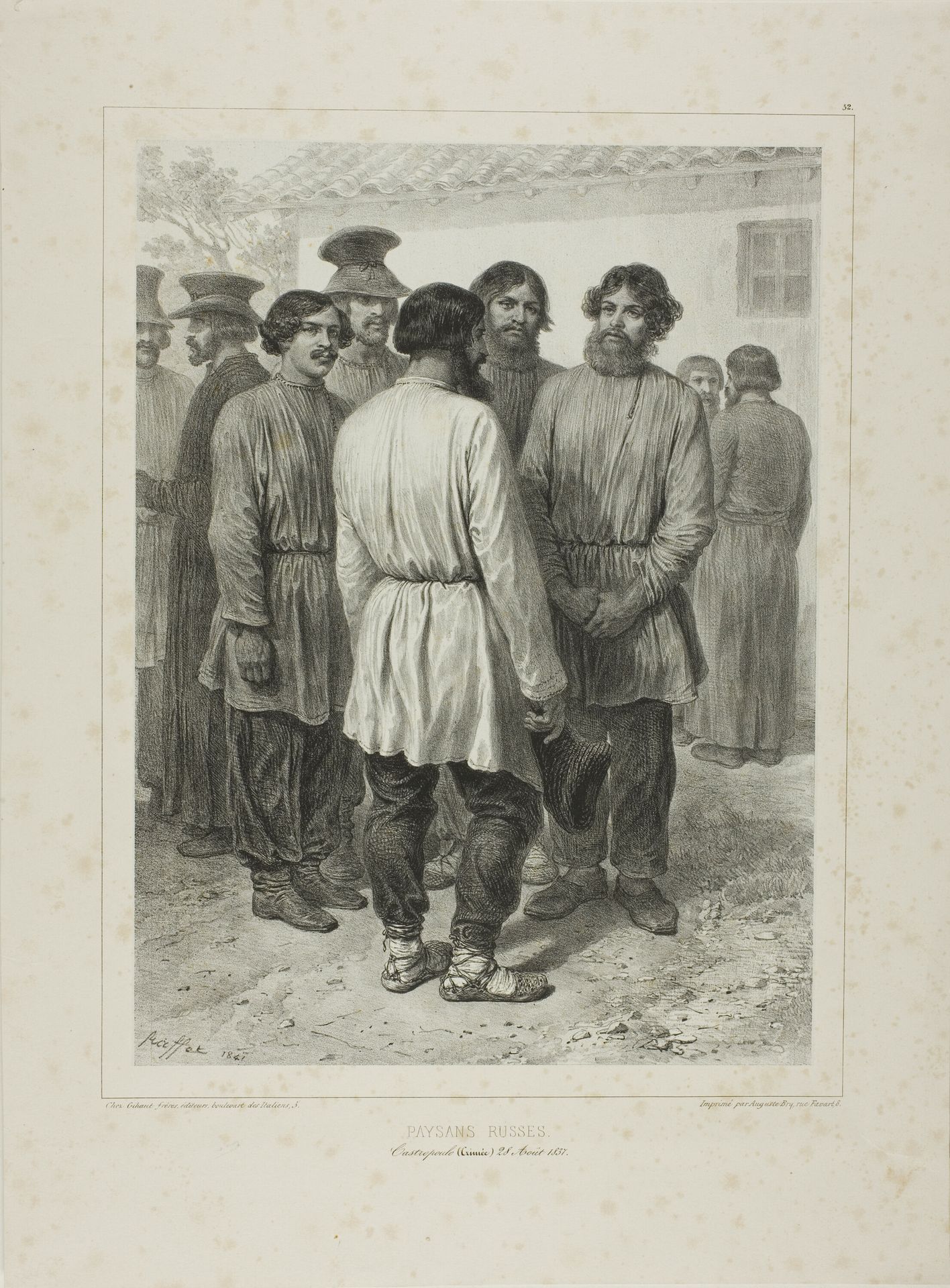 Russian Peasants by Auguste Raffet