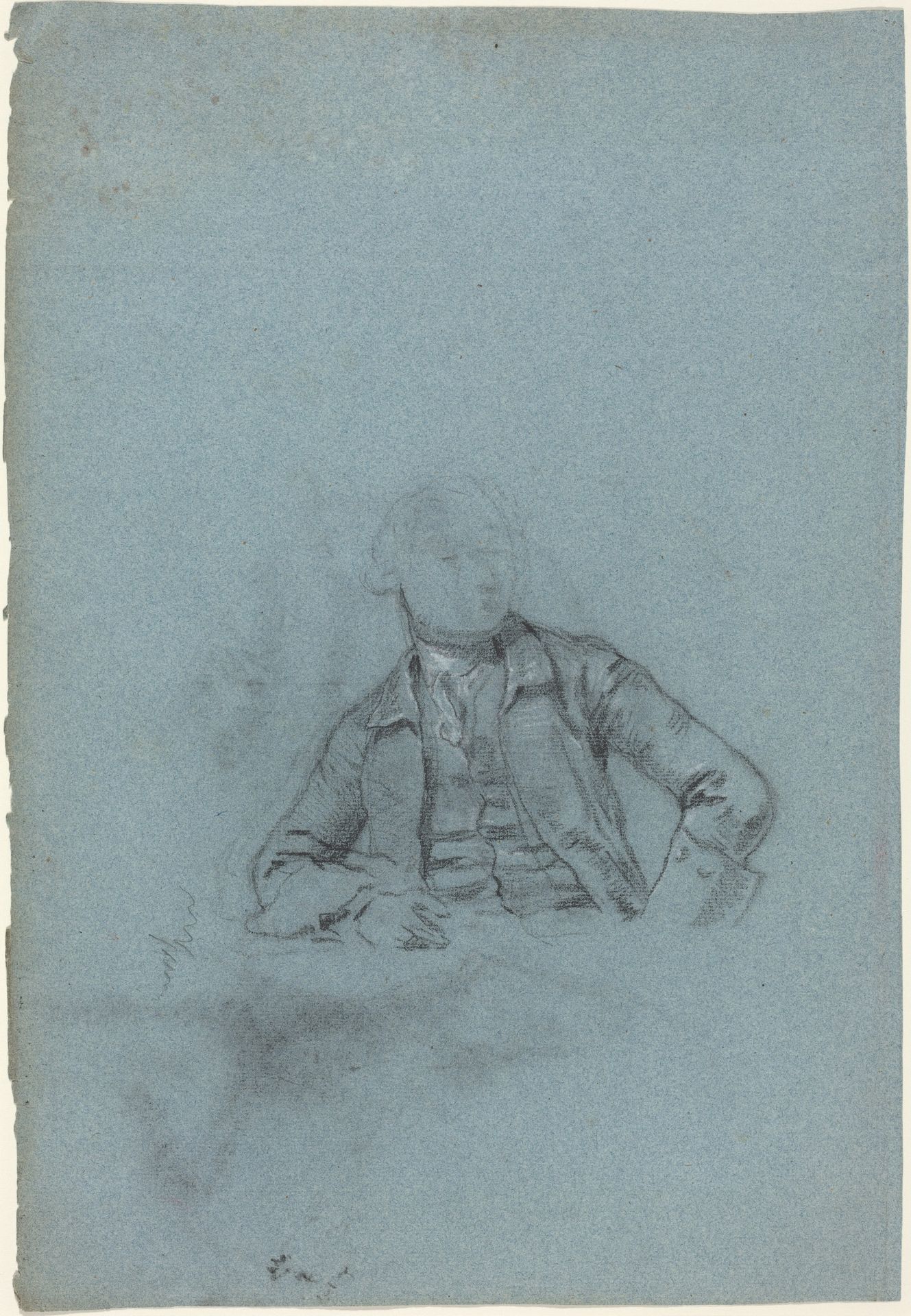 Study of a Seated Man [recto] by Allan Ramsay