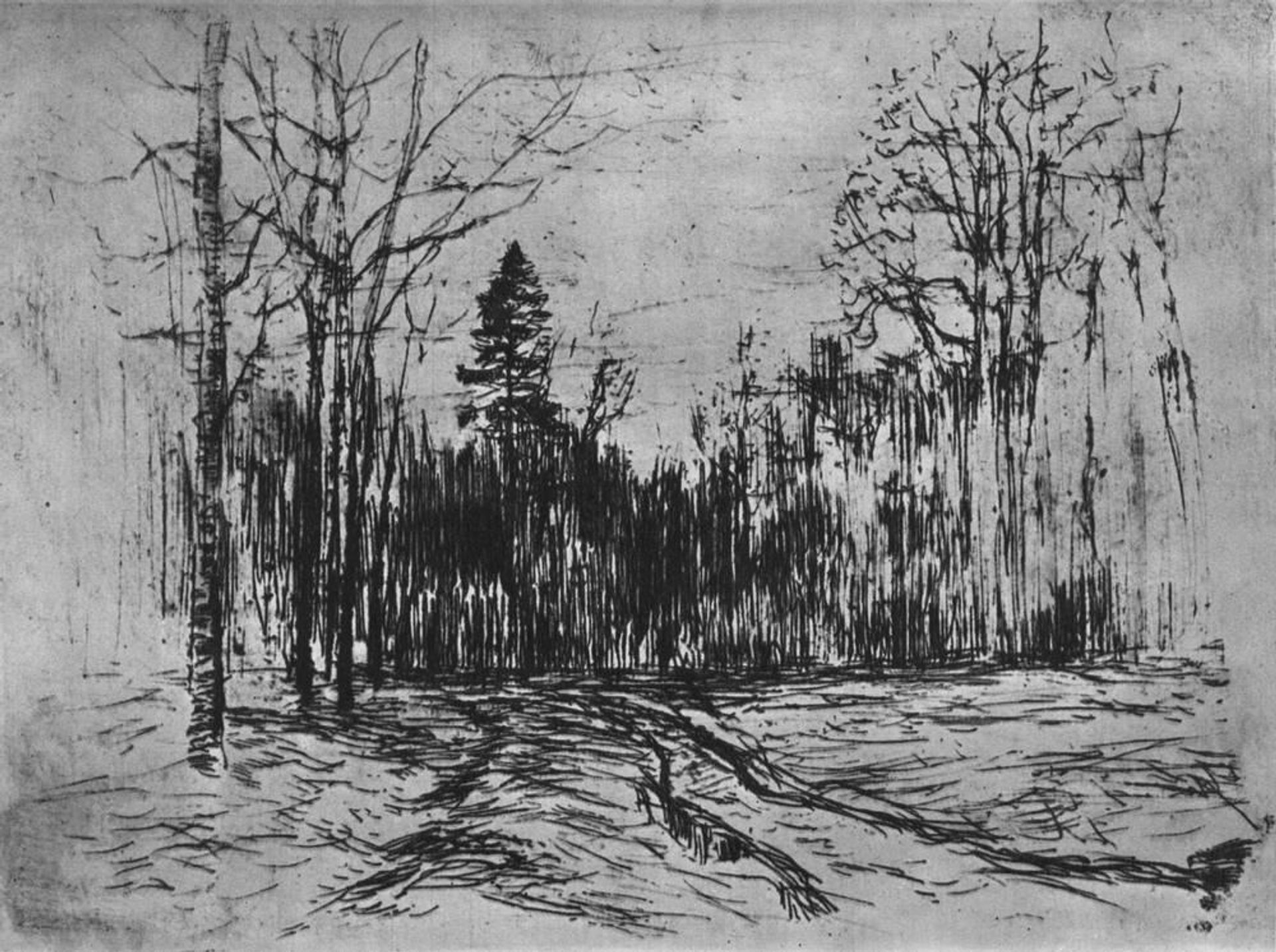 Path in the forest by Isaac Levitan