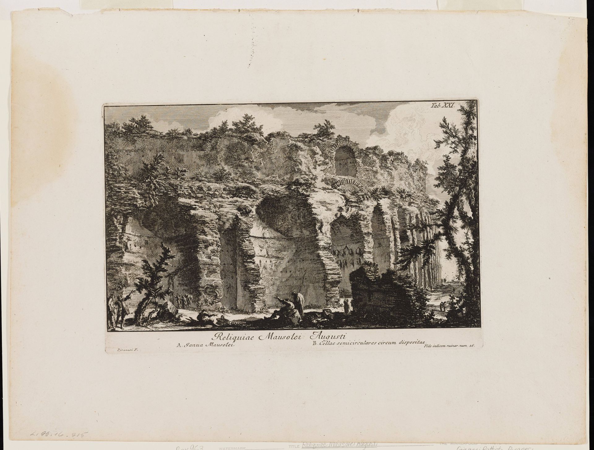 Reliquiae Mausolei Augusti by Giovanni Battista Piranesi