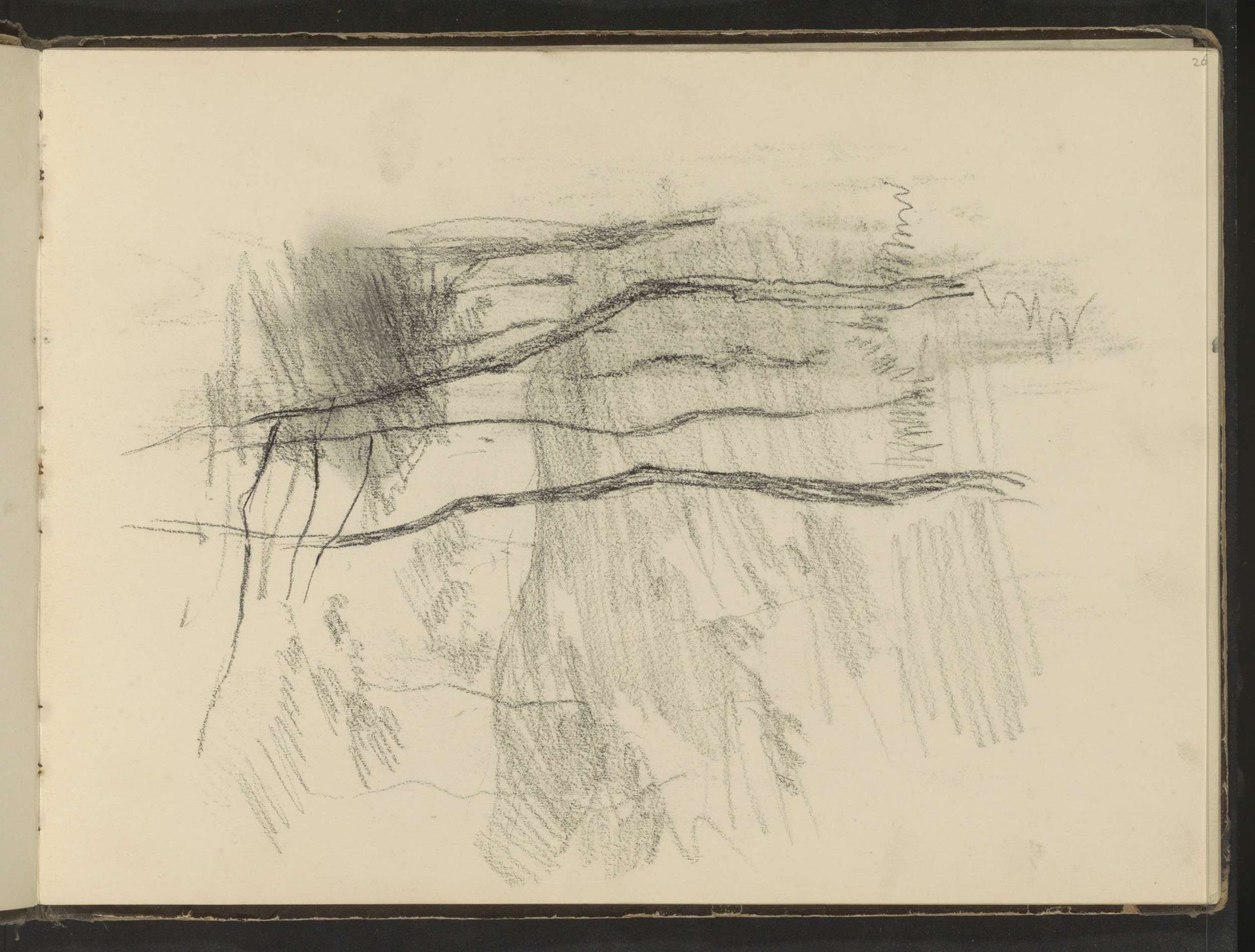Landschap met kale bomen by Albert Neuhuys