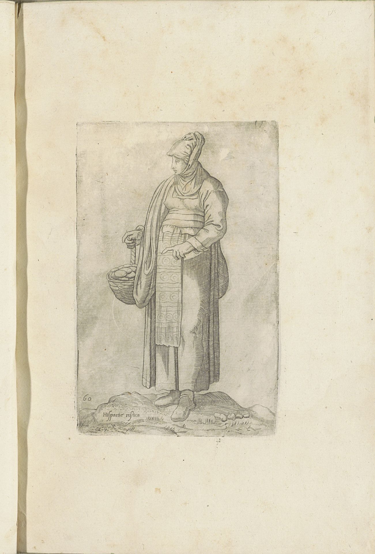 Spaanse vrouw van het platteland by Ferando Bertelli