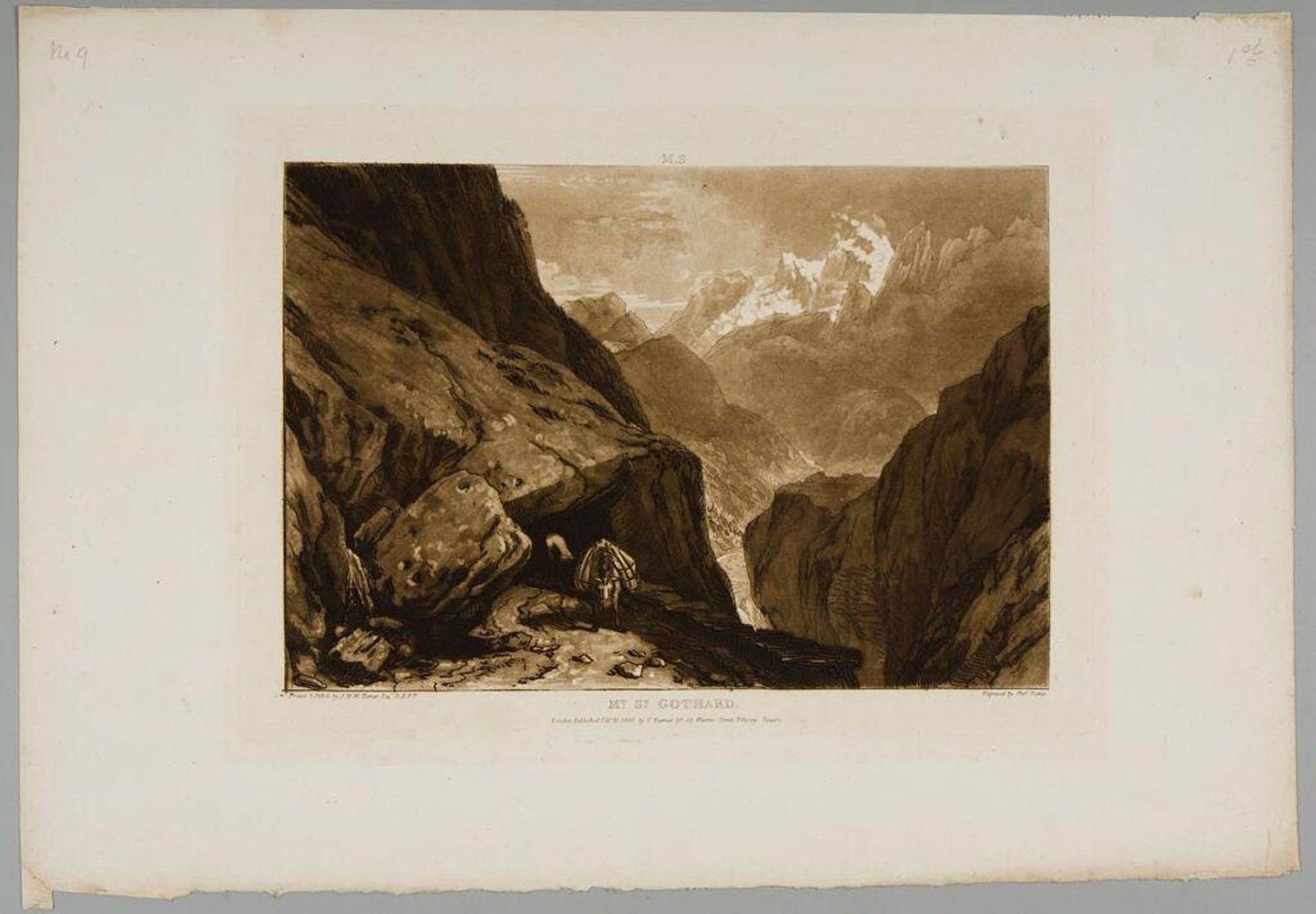 Mont Saint Gothard by Charles Turner