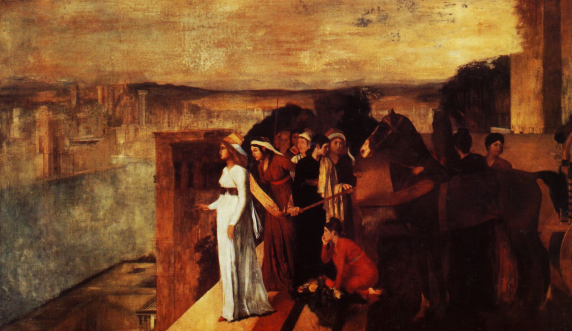 Semiramis Building Babylon by Edgar Degas