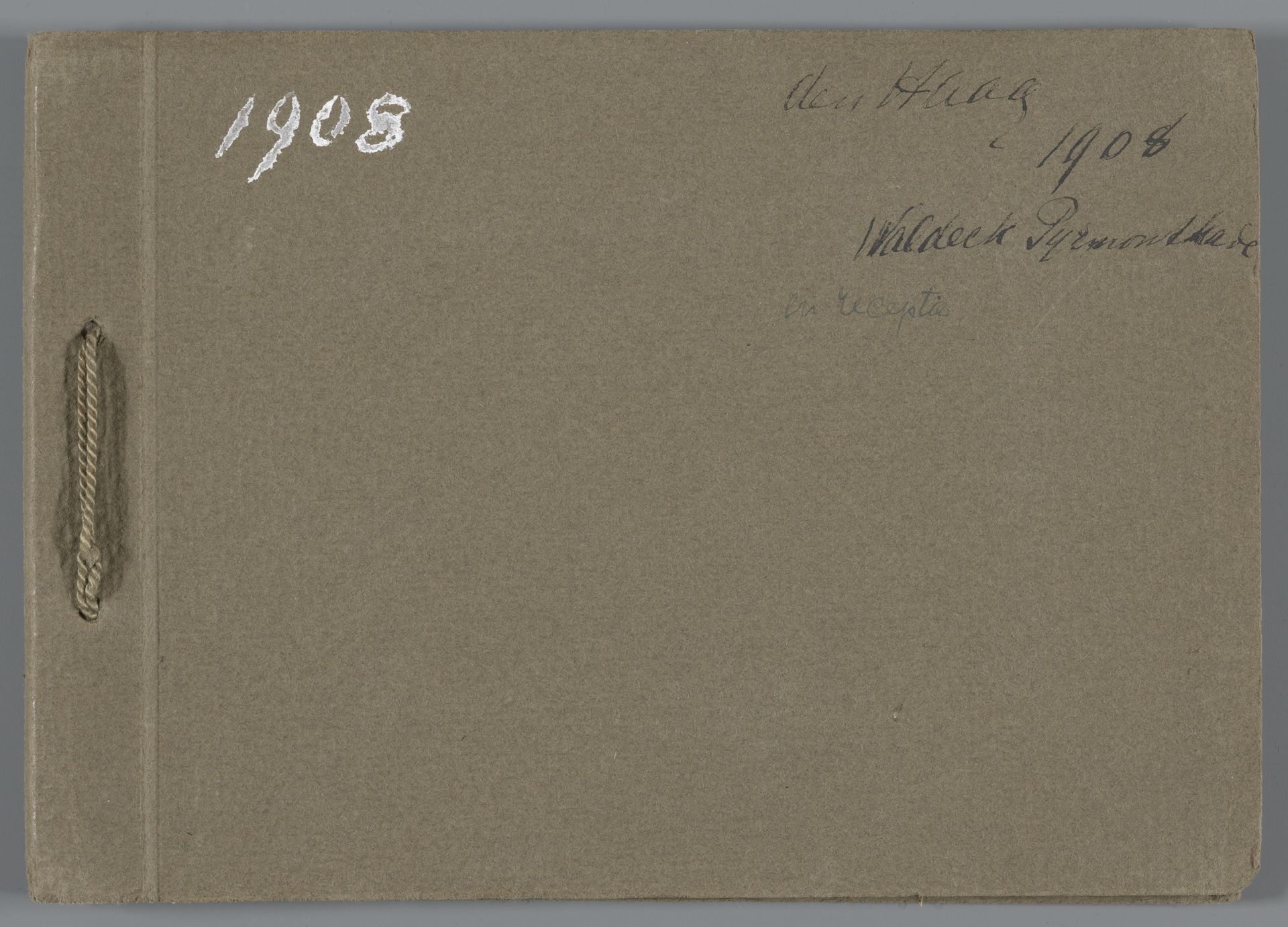 Fotoalbum van Hendrik Herman van den Berg, 1908 by Hendrik Herman van den Berg