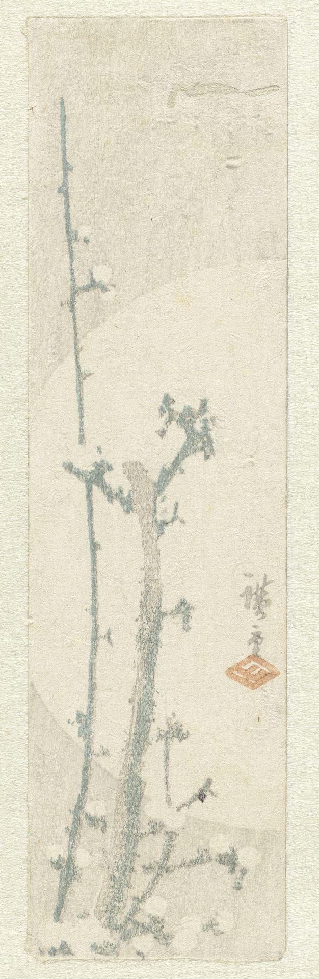 Pruimenbloesem en maan by Utagawa Hiroshige (I)